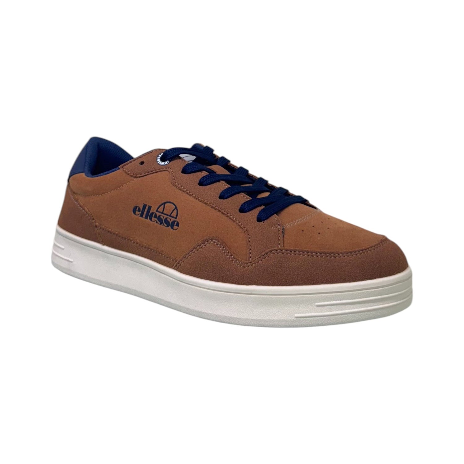 Ellesse Sneakers Uomo in Camoscio Sintetico Cuoio con Dettagli Blu