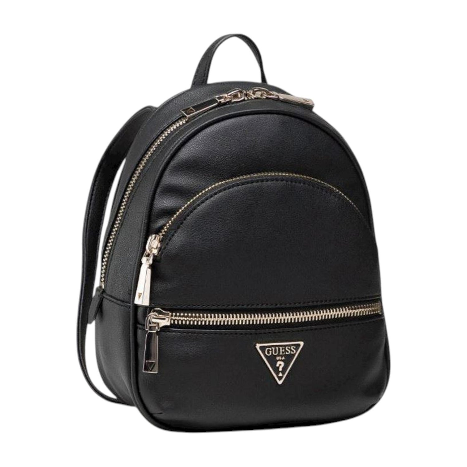 Guess Zaino Donna in Ecopelle Nera Manhattan con Doppio Scomparto