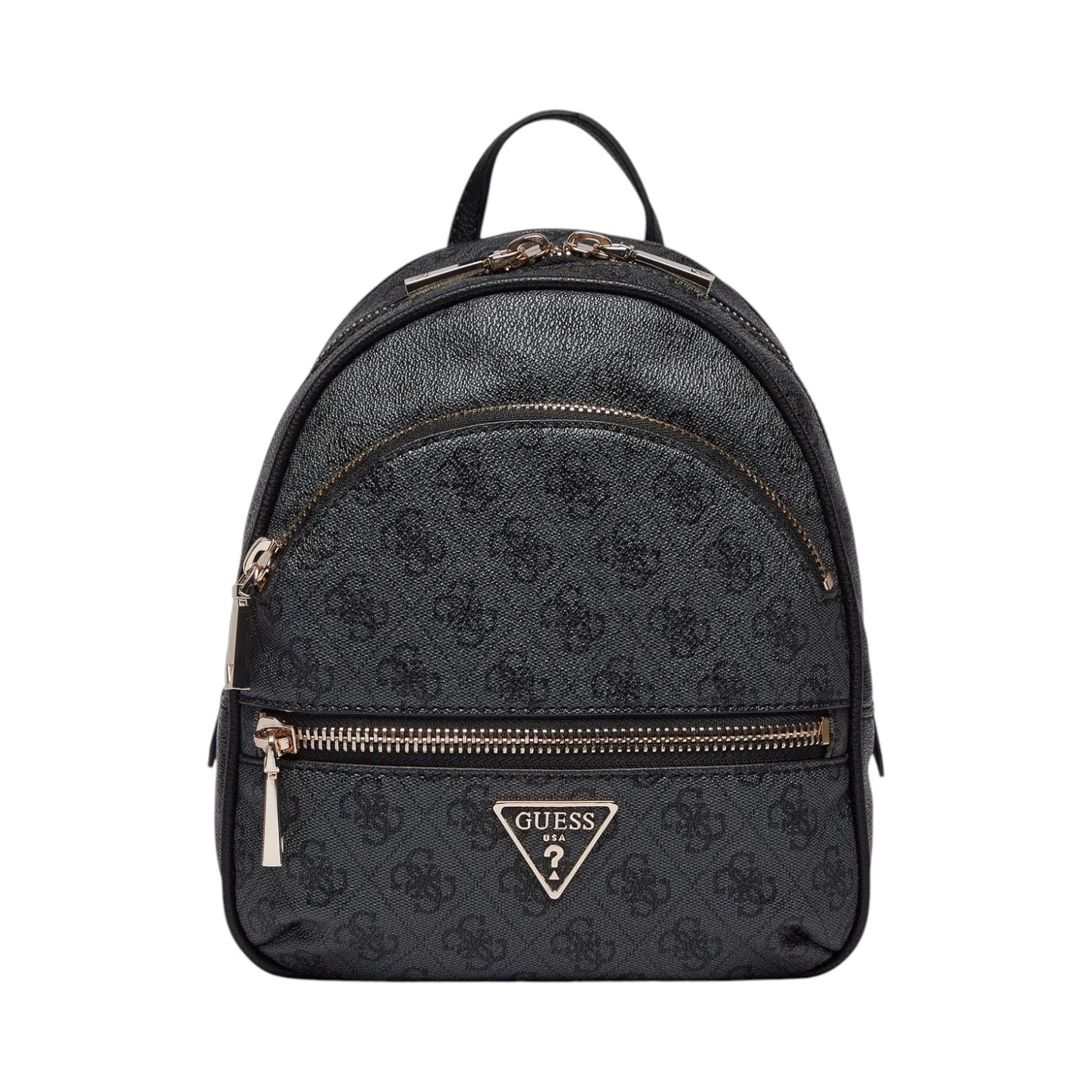 Guess Zaino Donna in Ecopelle Grigio con Stampa 4G Logo e Doppio Scomparto