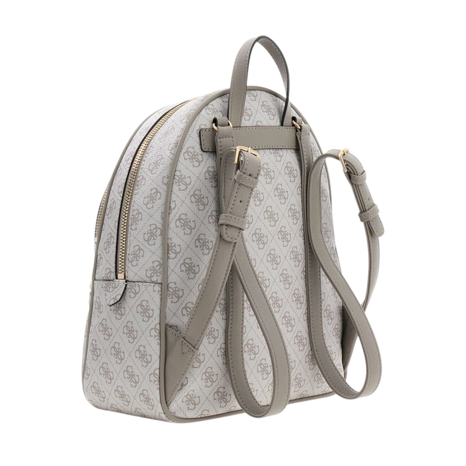 Guess Zaino Donna in Ecopelle Tortora Scuro con Doppio Scomparto