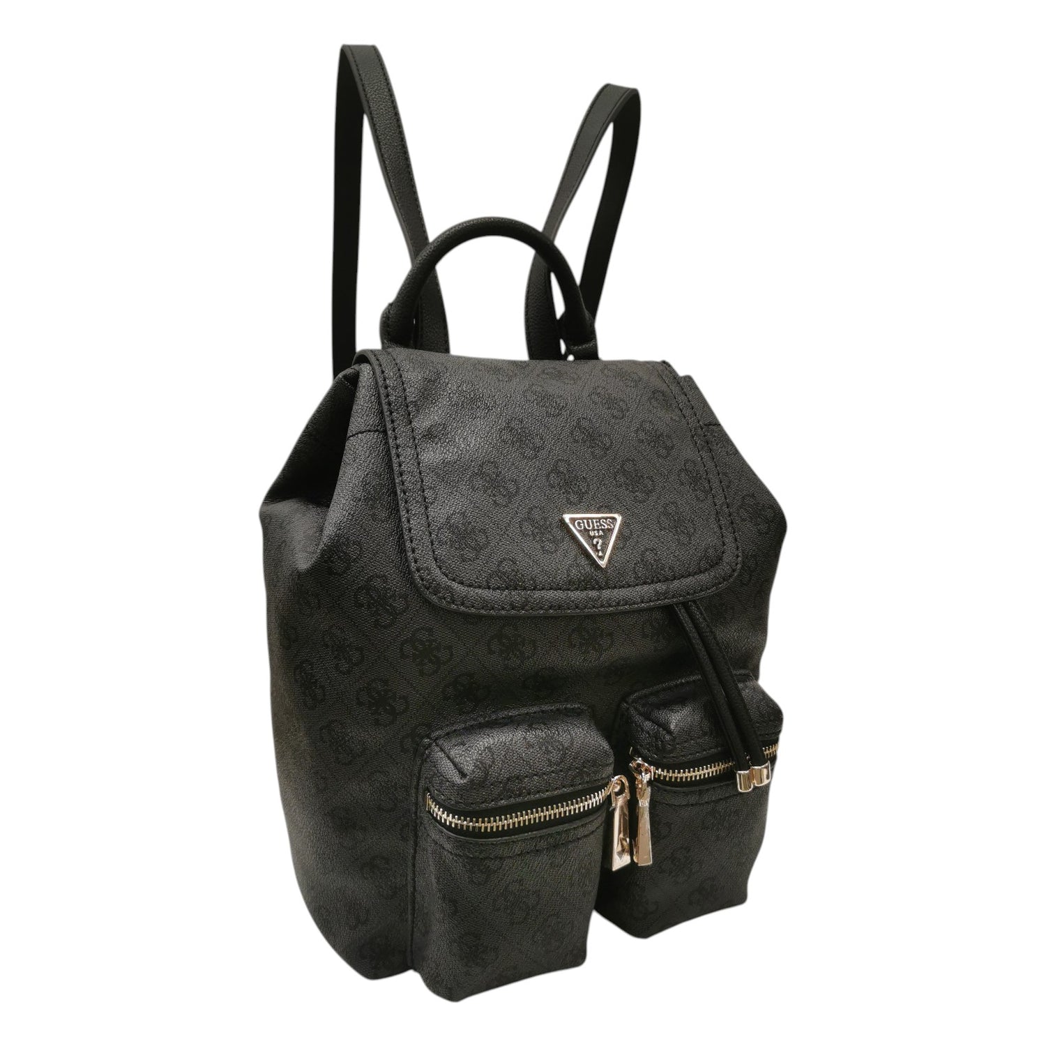 Guess Zaino Donna in Ecopelle Grigio con Stampa 4G Logo