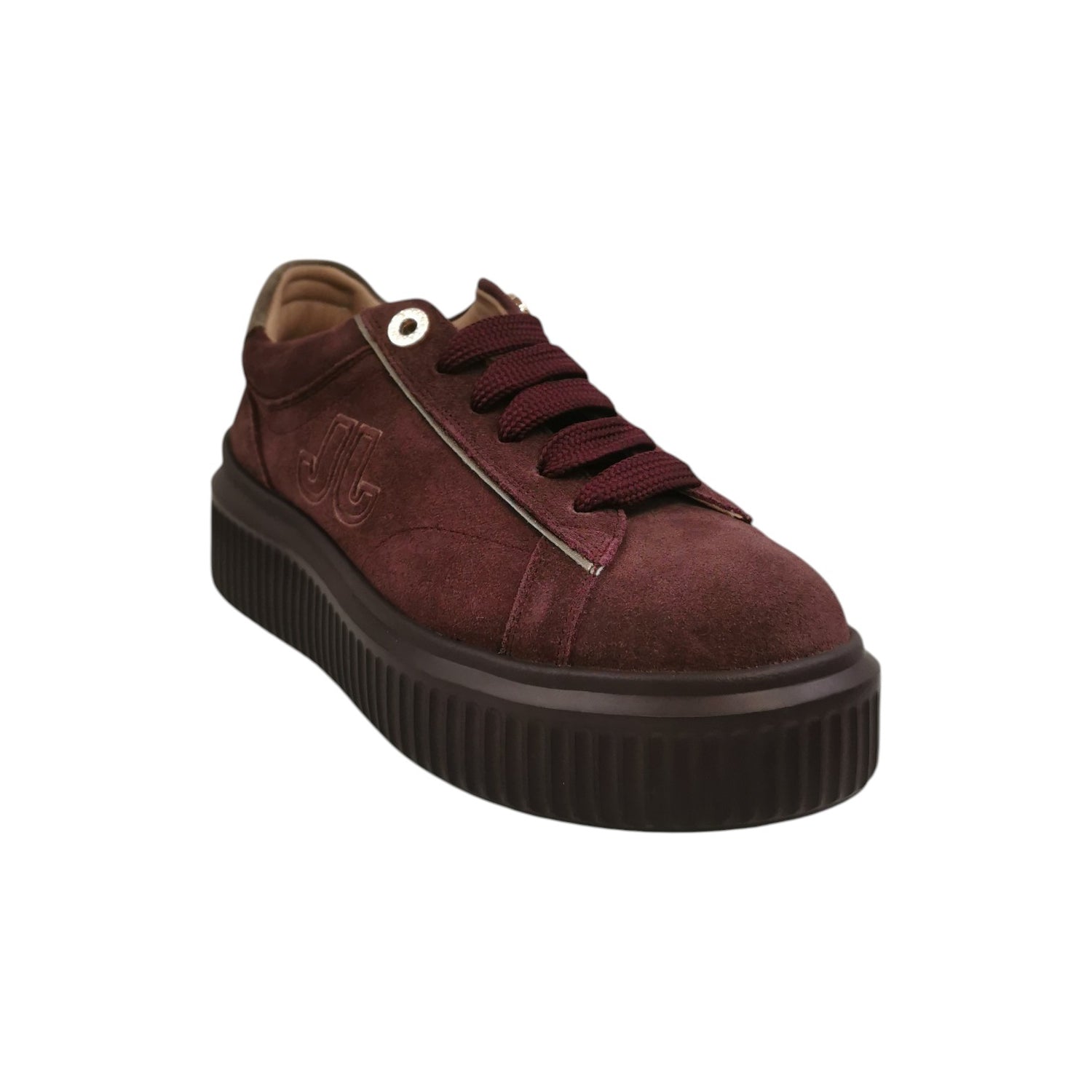 Janet&Janet Sneakers Platform Donna in Camoscio Cremisi