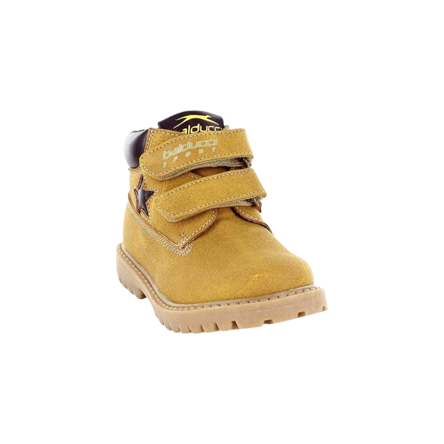Balducci Sport Stivaletto Bambino in Camoscio Ocra con Doppio Strappo
