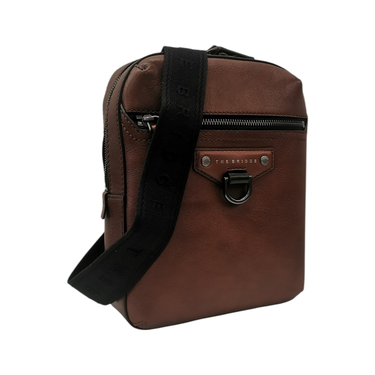The Bridge Borsello Linea lacopo Uomo in Pelle Cuoio con Tracolla