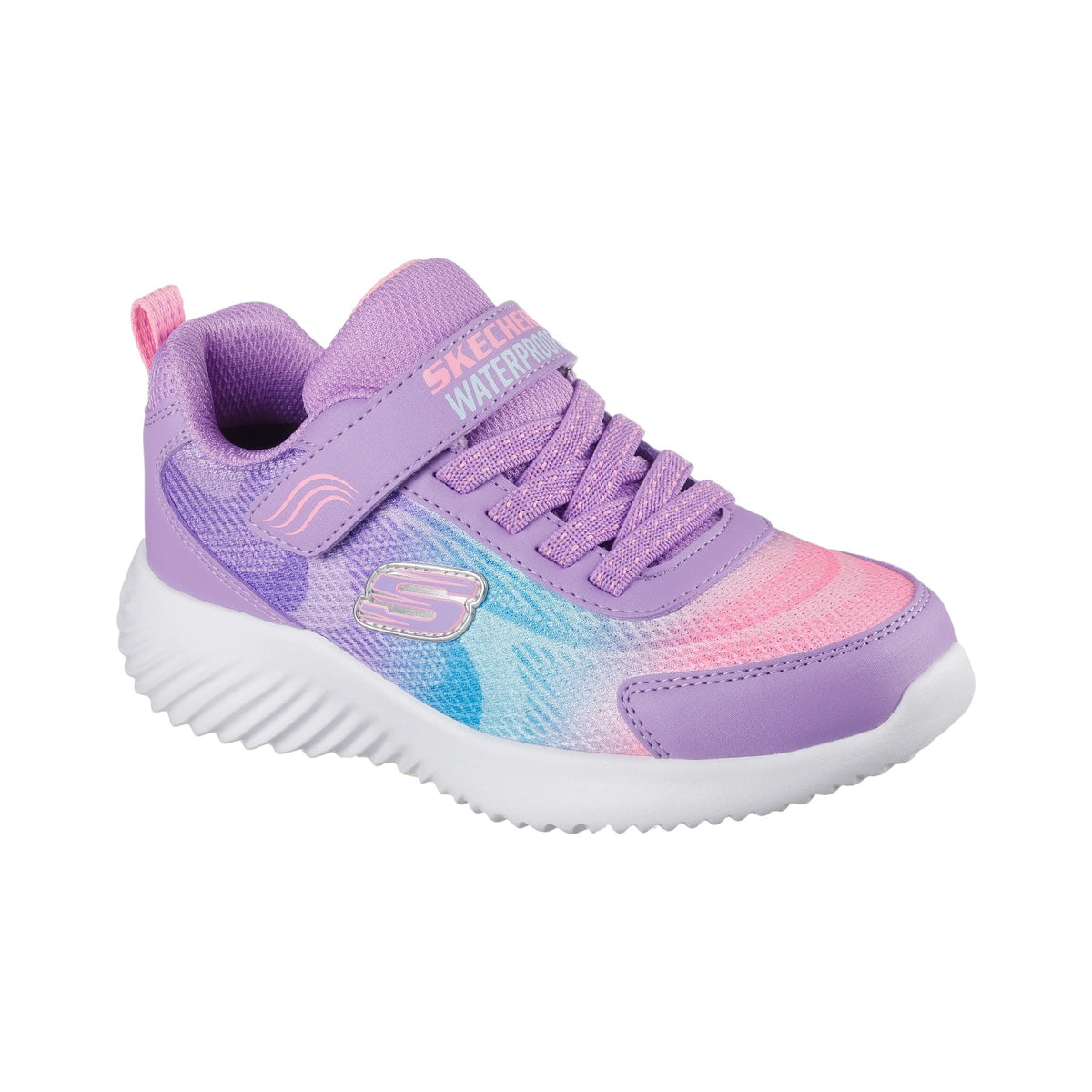 Skechers Sneakers Bambina in Tessuto Lavanda Multi Bounder - Hydra Cool