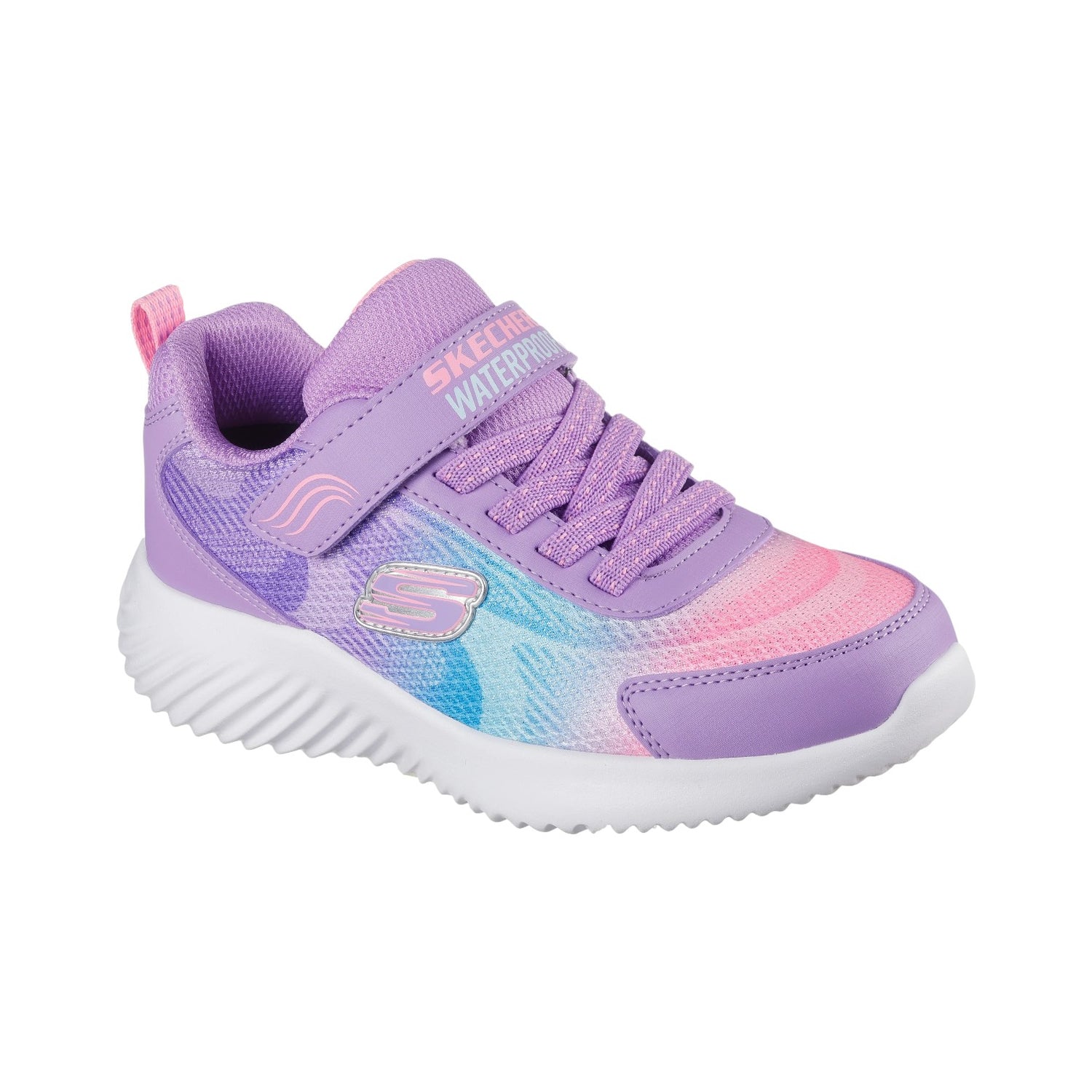 Skechers Sneakers Bambina in Tessuto Lavanda Multi Bounder - Hydra Cool