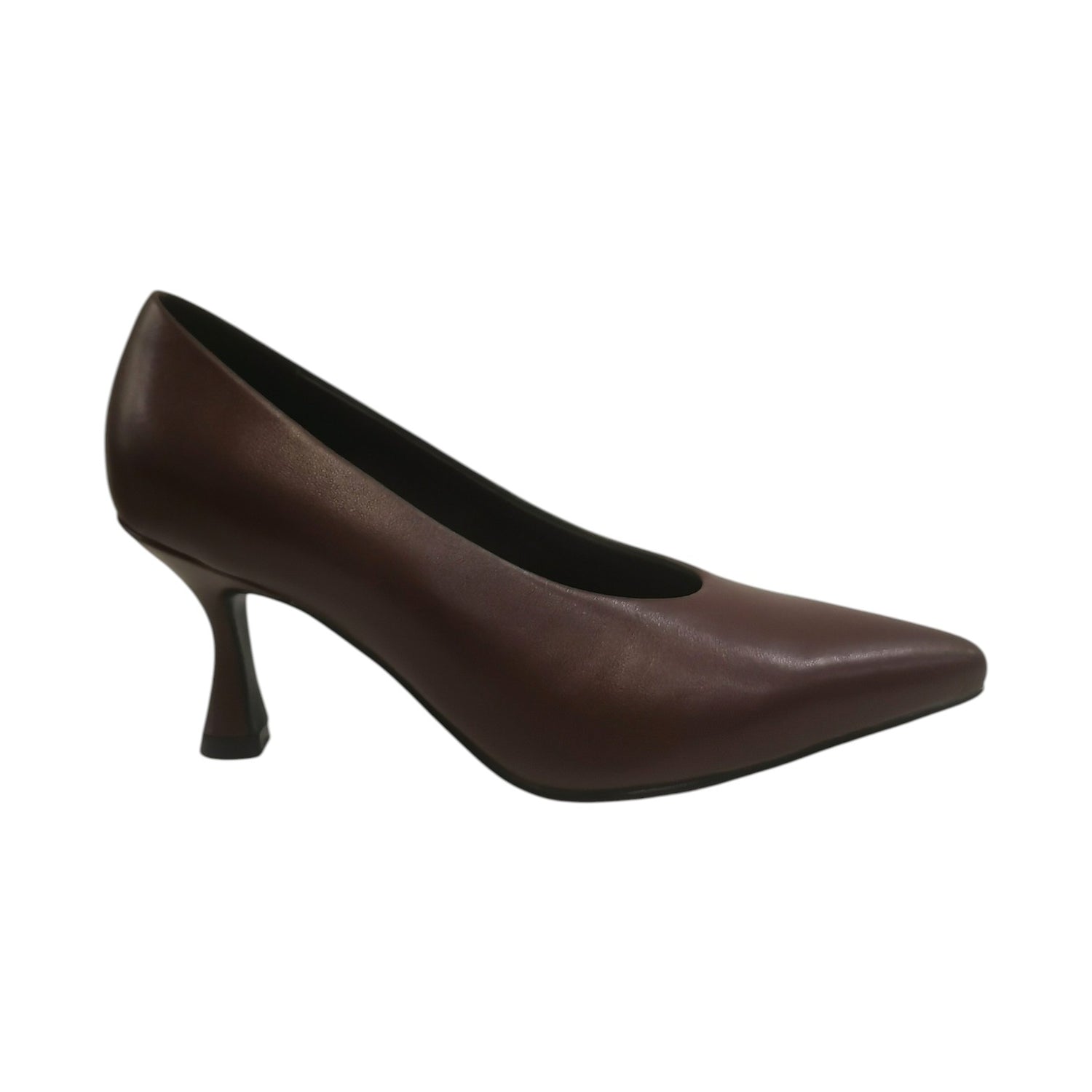 Luciano Barachini Décolleté Donna in Pelle Bordeaux con Tacco a Rocchetto Alto 70mm