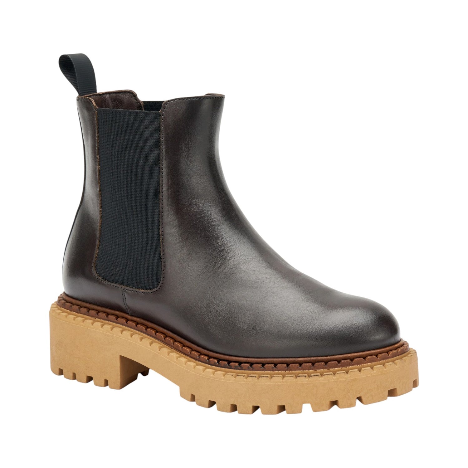 Frau Bealtes Donna in Pelle Testa di Moro con Doppio Guardolo