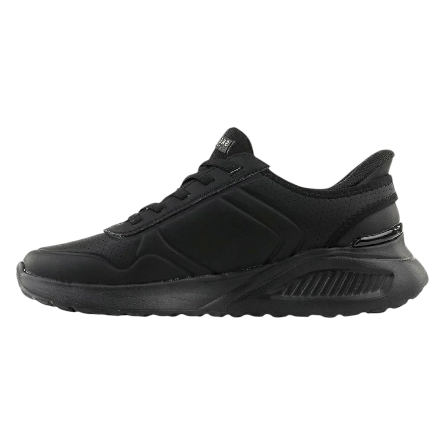 Skechers Slip-ins Donna in Ecopelle Nera Uno Lite Floating Steps