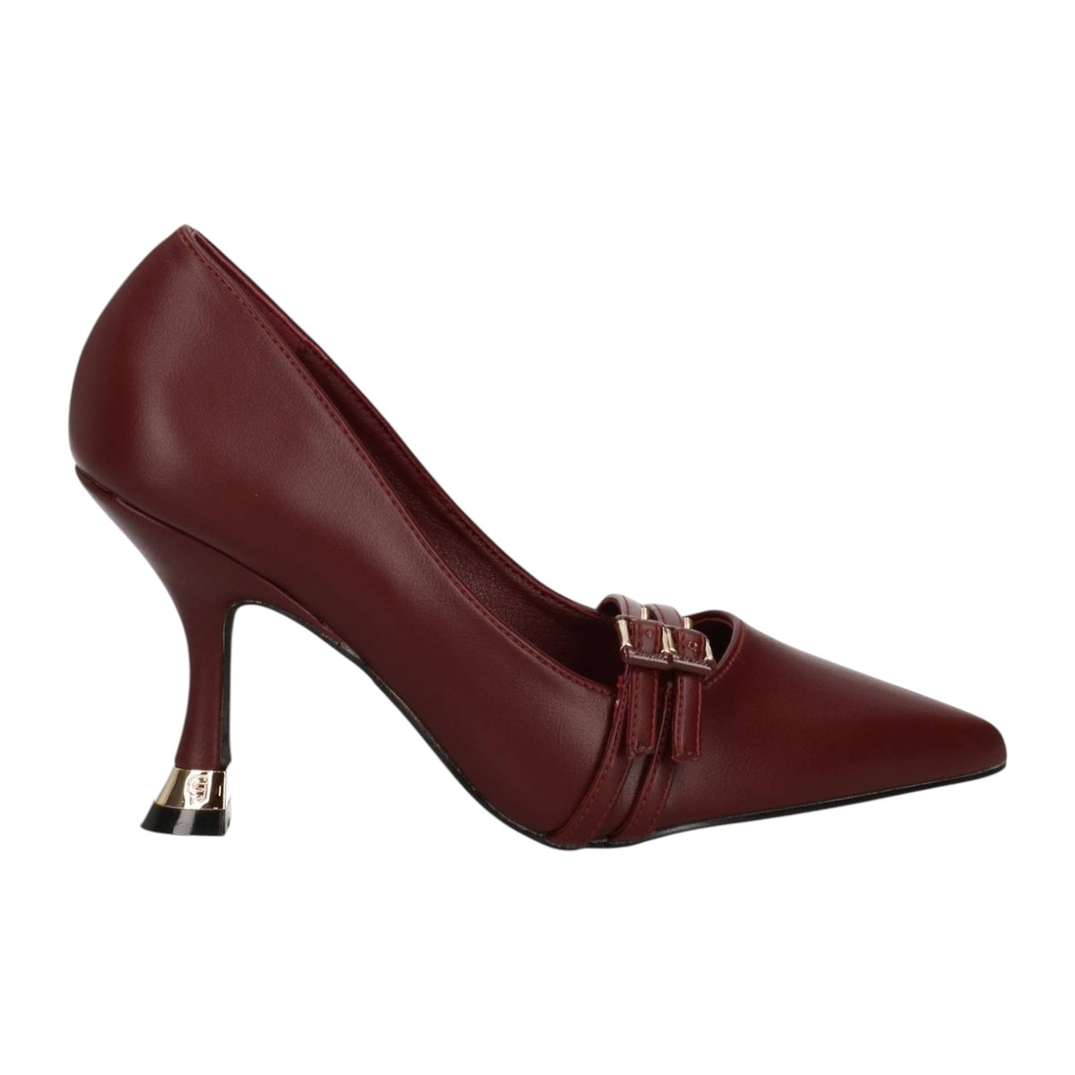 Gold&Gold Dècollettè Donna in Ecopelle Bordeaux con Tacco a Rocchetto Alto 90mm