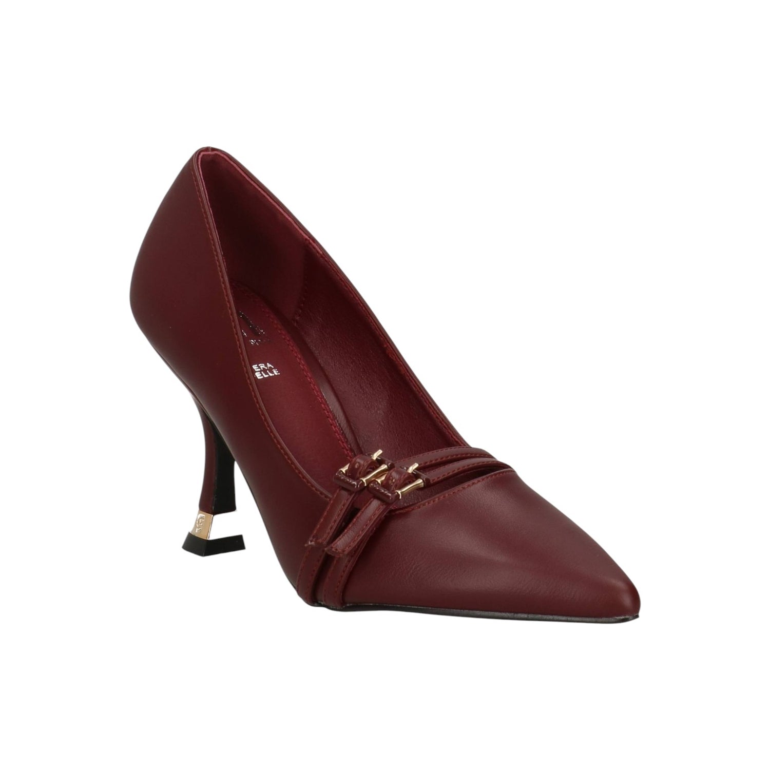 Gold&Gold Dècollettè Donna in Ecopelle Bordeaux con Tacco a Rocchetto Alto 90mm