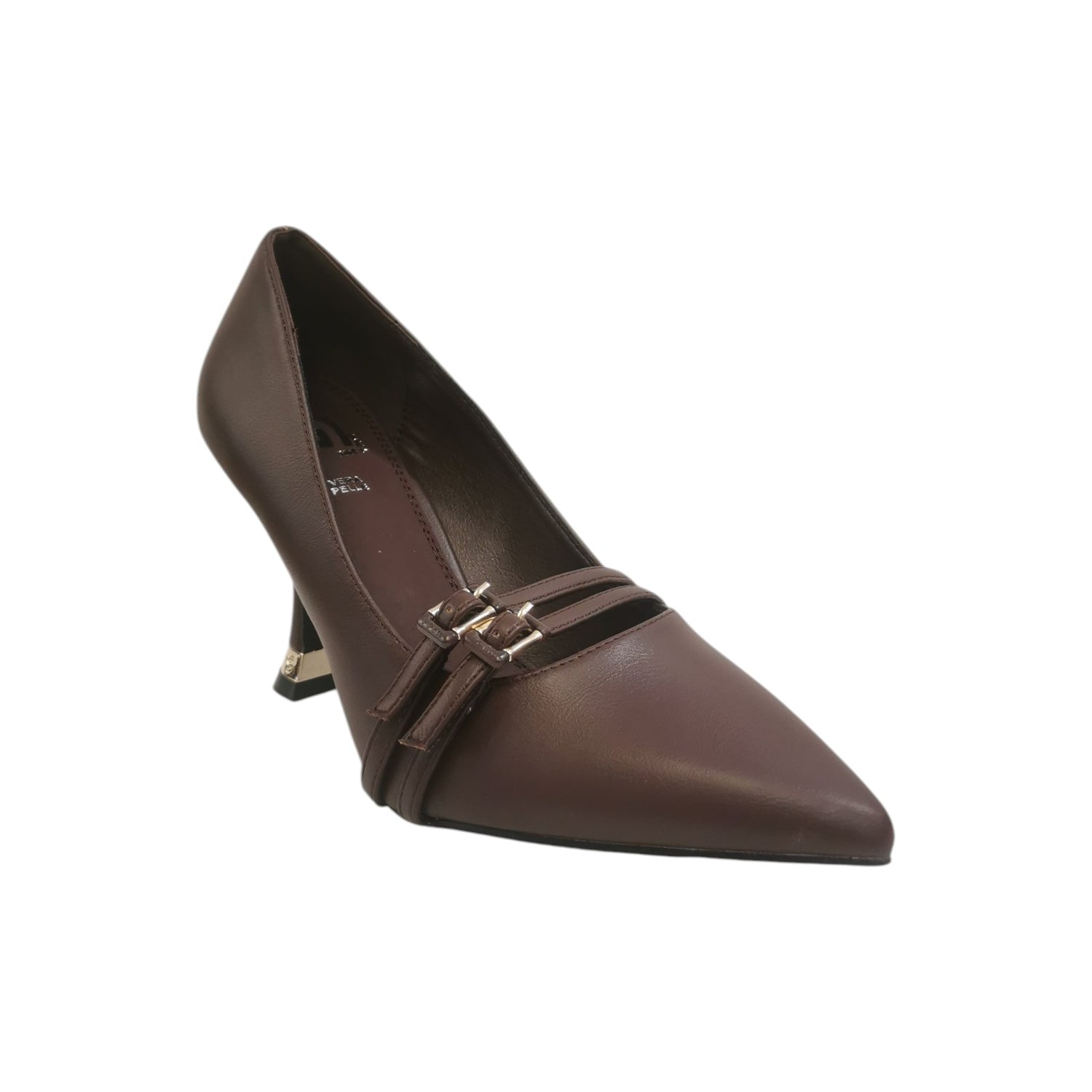 Gold&Gold Dècollettè Donna in Ecopelle Testa di Moro con Tacco a Rocchetto Alto 90mm