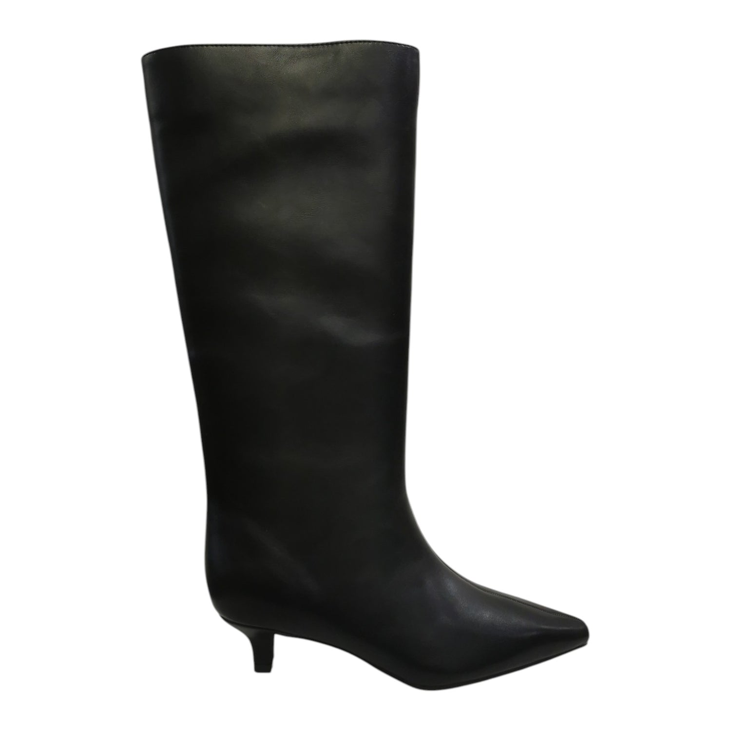 Gold&Gold Stivale Donna in Ecopelle Nera con Tacco Sottile Alto 50mm