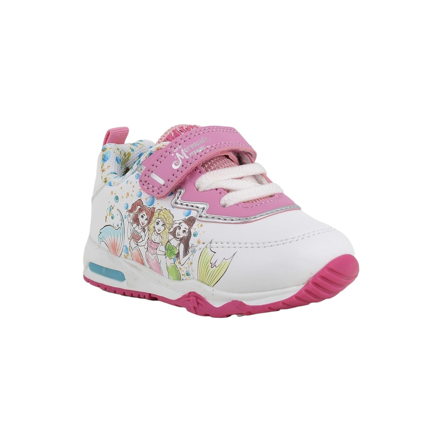 Primigi Sneakers Sportiva Bambina in Ecopelle Bianca Mermaid Magic con Luci