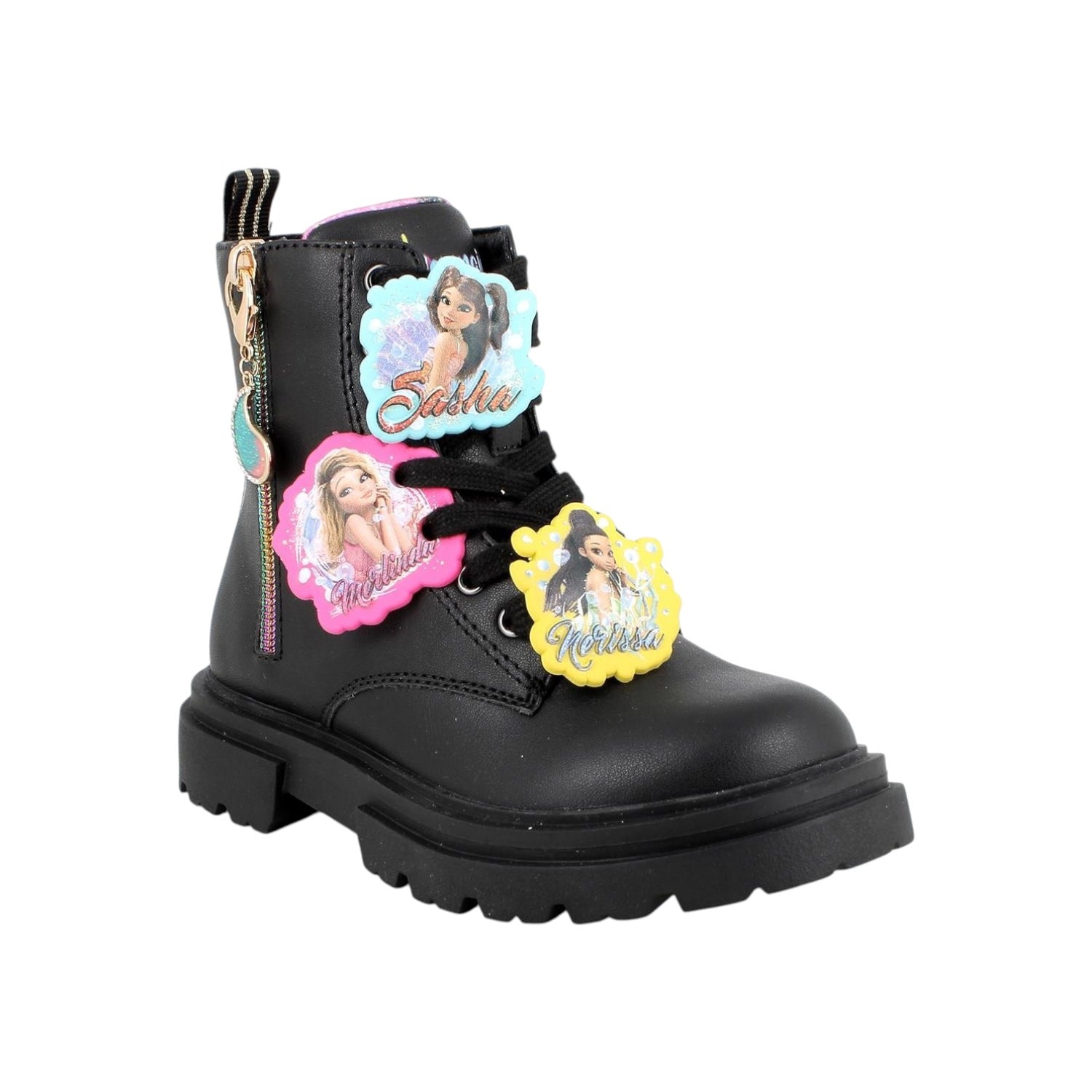 Primigi Anfibio Bambina in Ecopelle Nera Mermaid Magic con Lacci/Zip