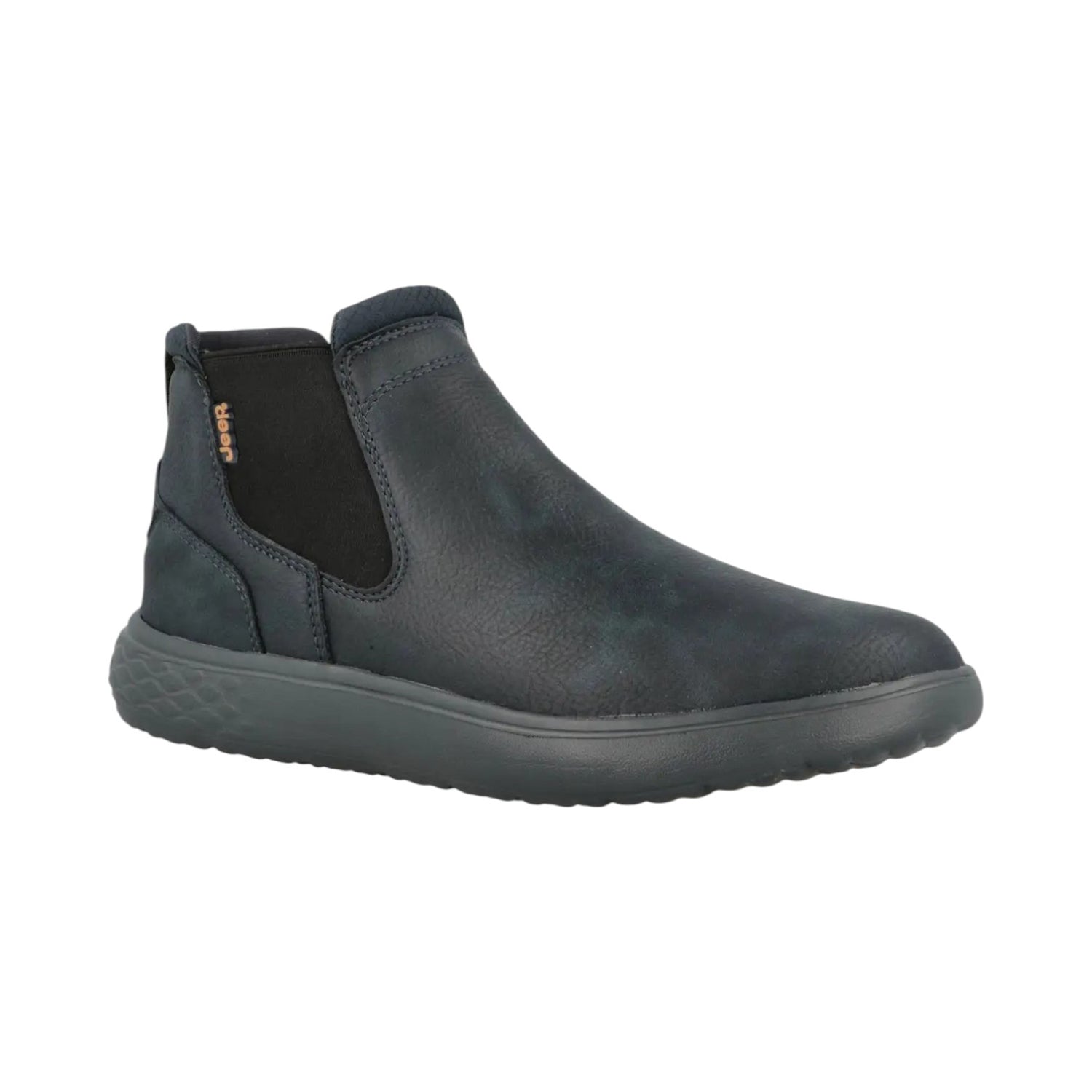 Jeep Bealtes Uomo in Ecopelle Blu con Elastico Laterale