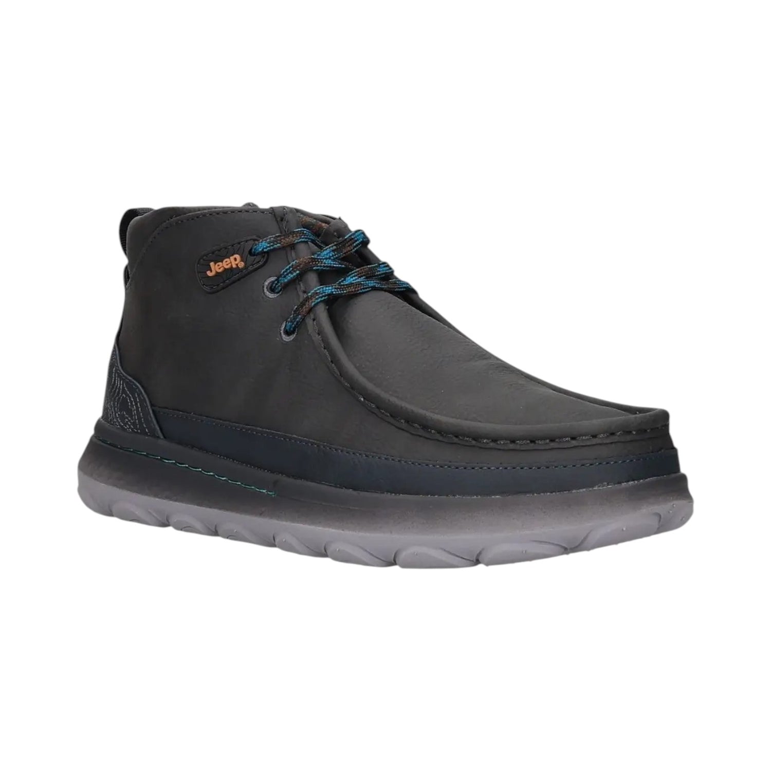 Jeep Polacchino Stringato Uomo in Ecopelle Antracite