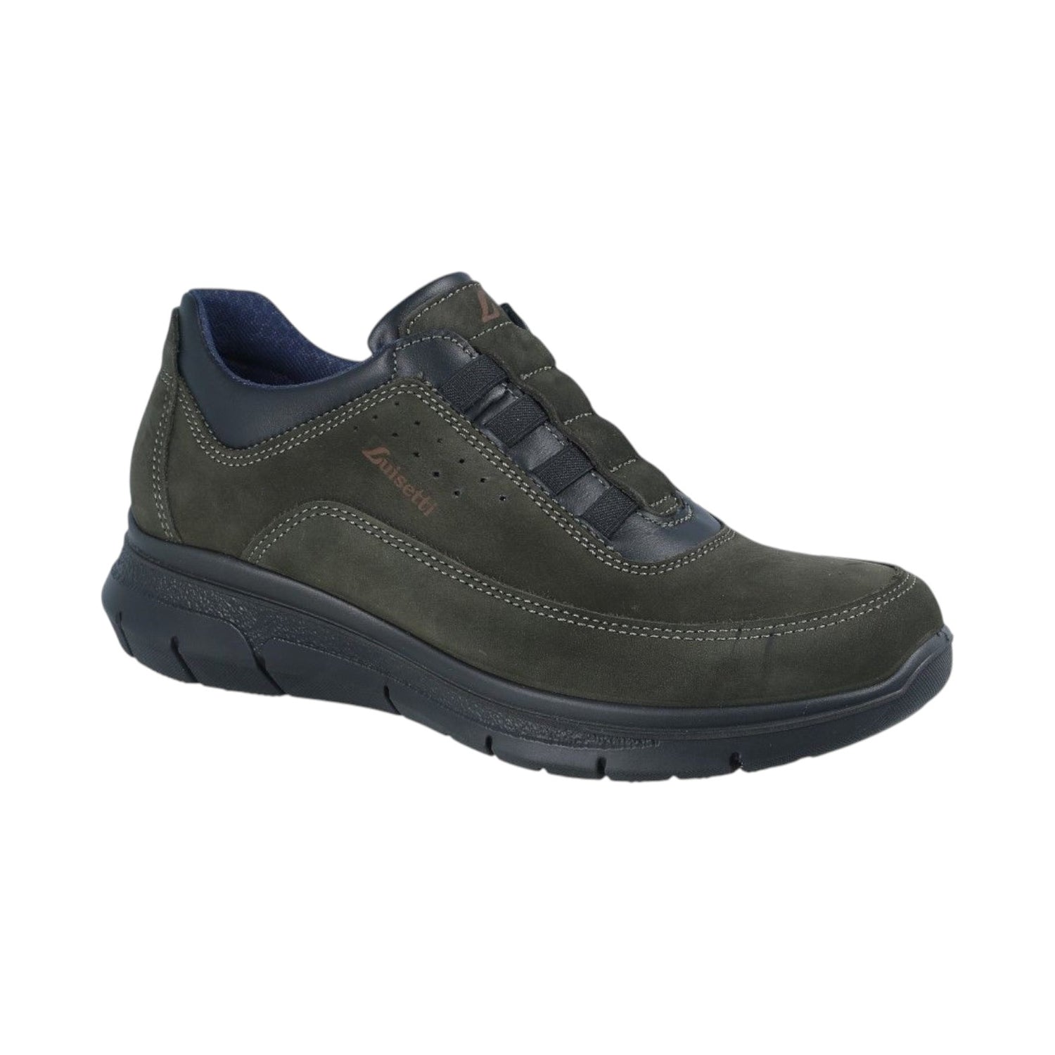 Luisetti Slip On Uomo in Nabuck Verde
