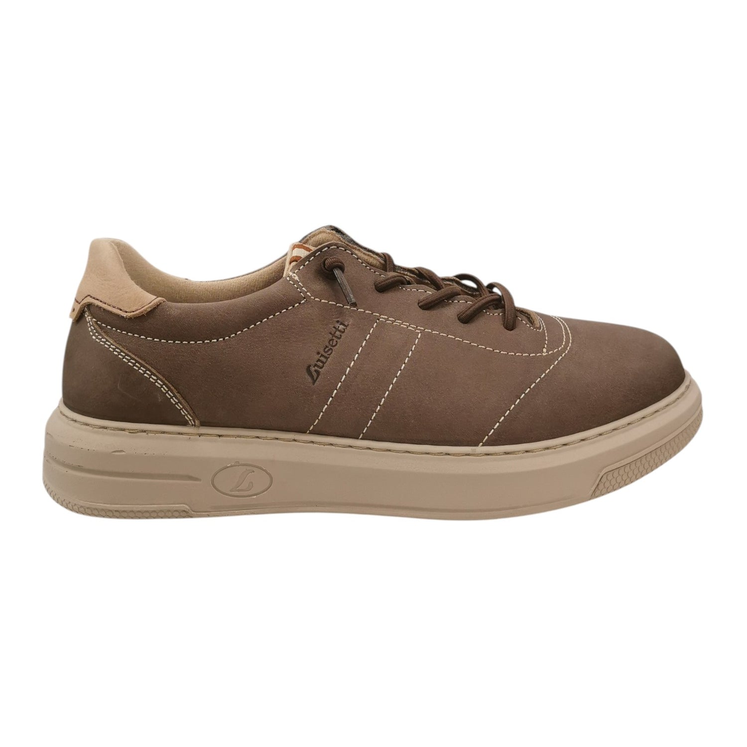 Luisetti Slip On Uomo in Nabuck Tortora