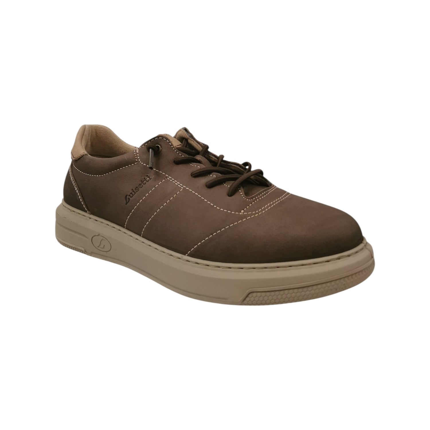 Luisetti Slip On Uomo in Nabuck Tortora