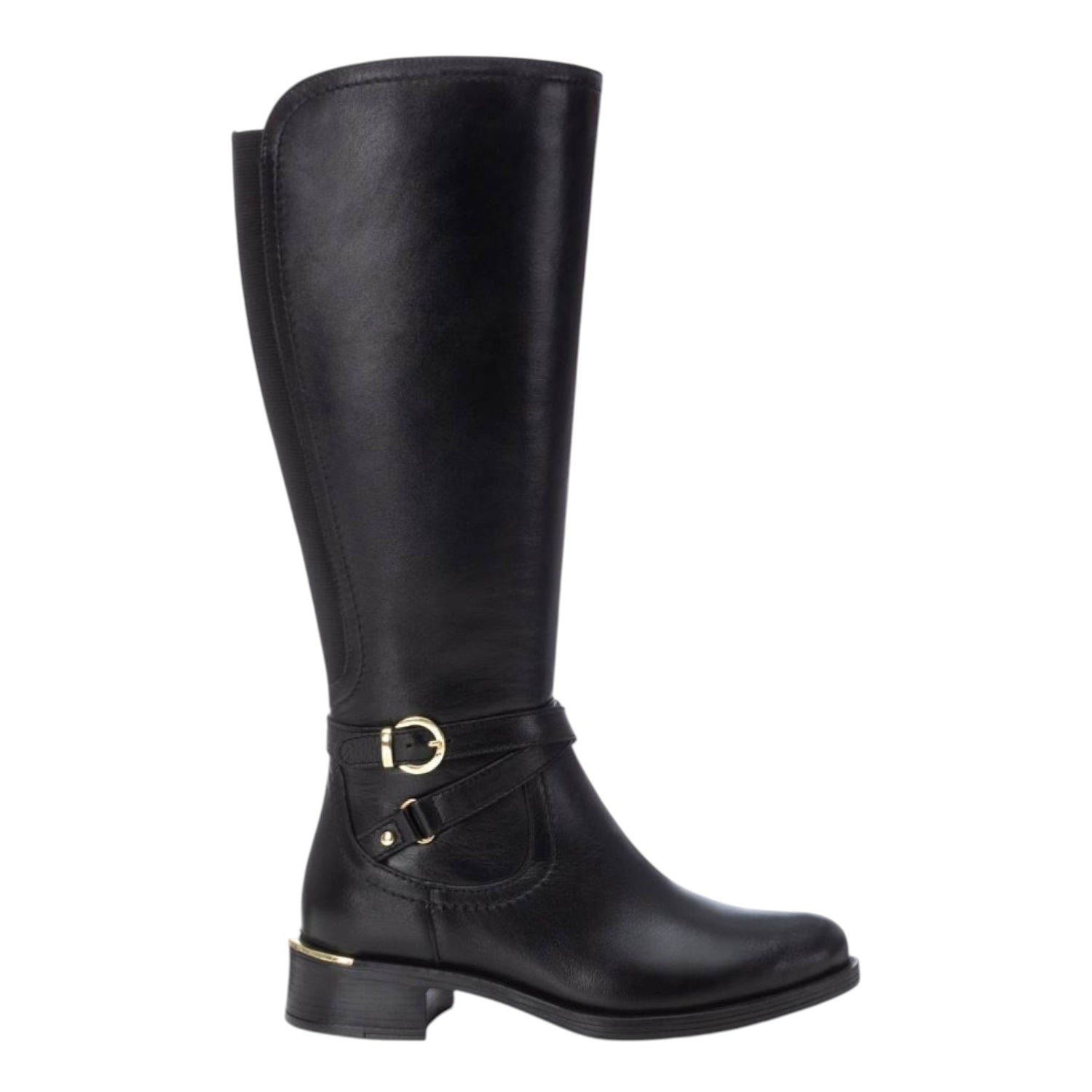 Carmela Stivale Donna in Pelle Nera con Tacco Alto 30mm