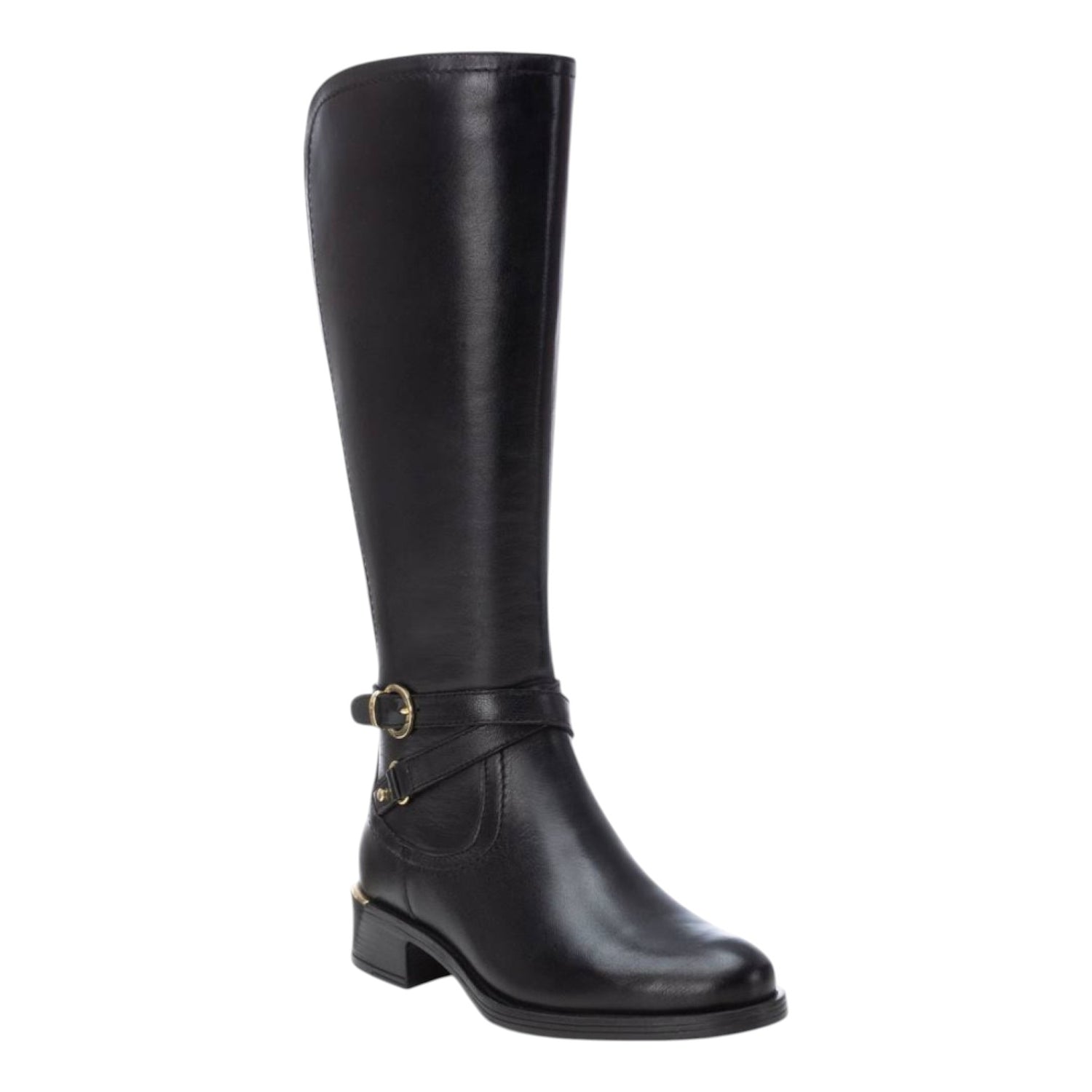 Carmela Stivale Donna in Pelle Nera con Tacco Alto 30mm