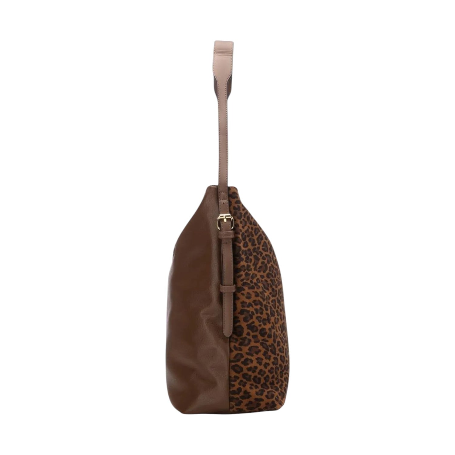 Carmela Borsa a Spalla Donna in Pelle e Camoscio Leopardata