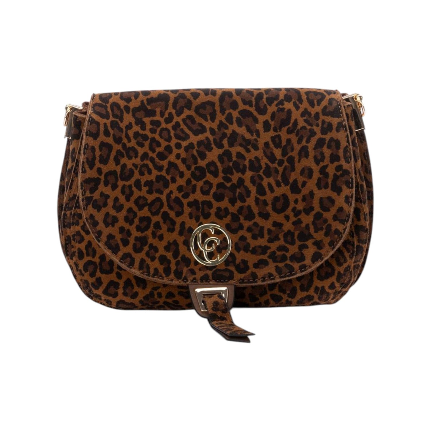 Carmela Borsa a Tracolla Donna in Camoscio Leopardato