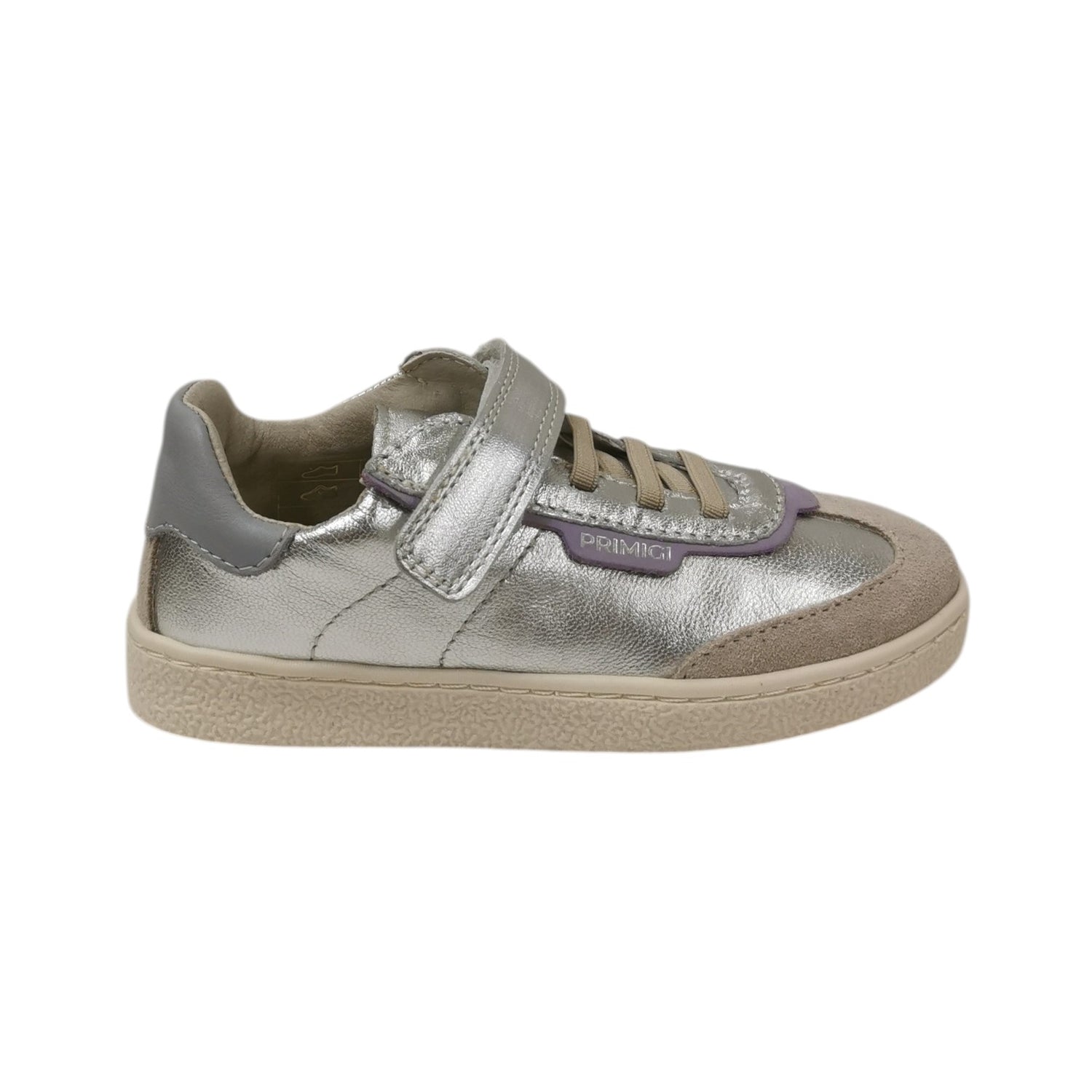 Primigi Sneakers Bambina in Pelle e Camoscio Argento Numero - 22/23/24