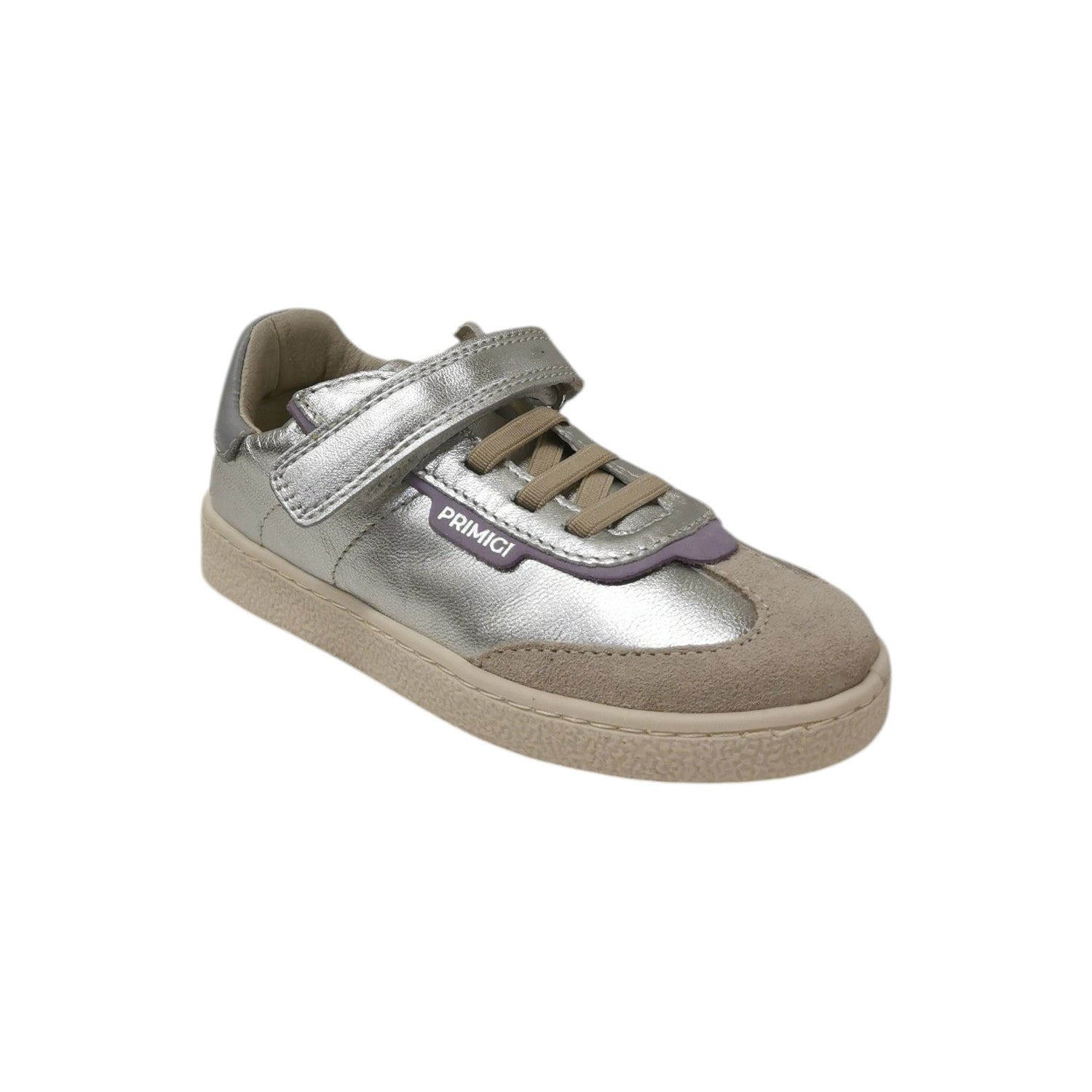 Primigi Sneakers Bambina in Pelle e Camoscio Argento Numero - 22/23/24