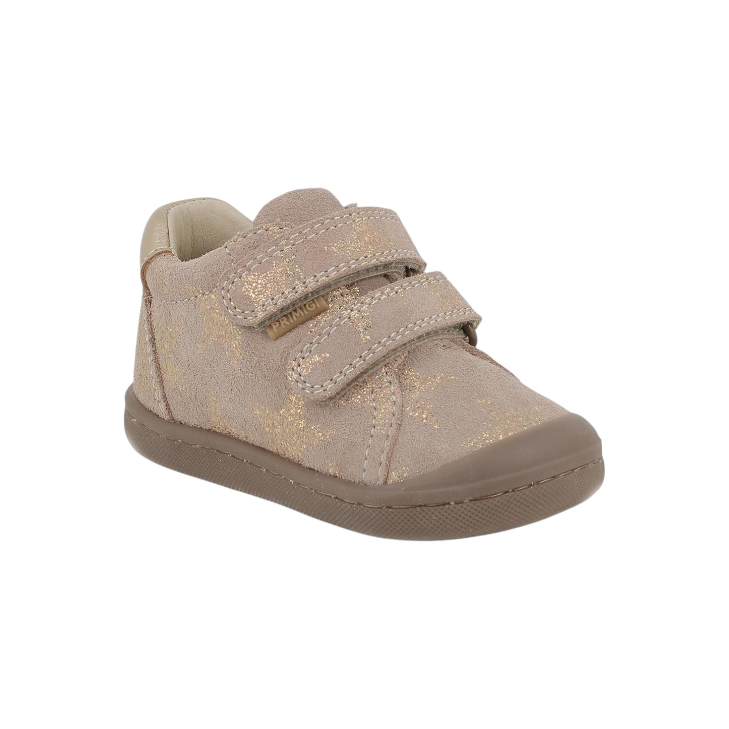 Primigi Sneakers Bambina Scamosciata Sabbia con Doppio Strappo
