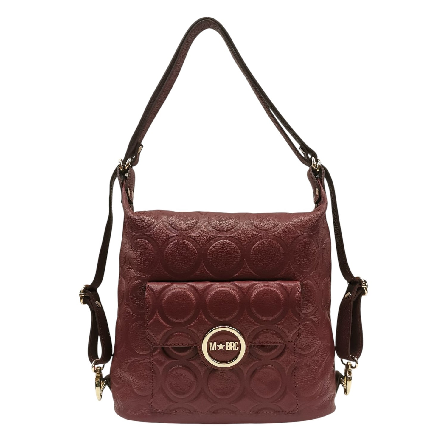 M Brc Sacca/Zaino Donna Linea Sfera in Pelle Bordeaux
