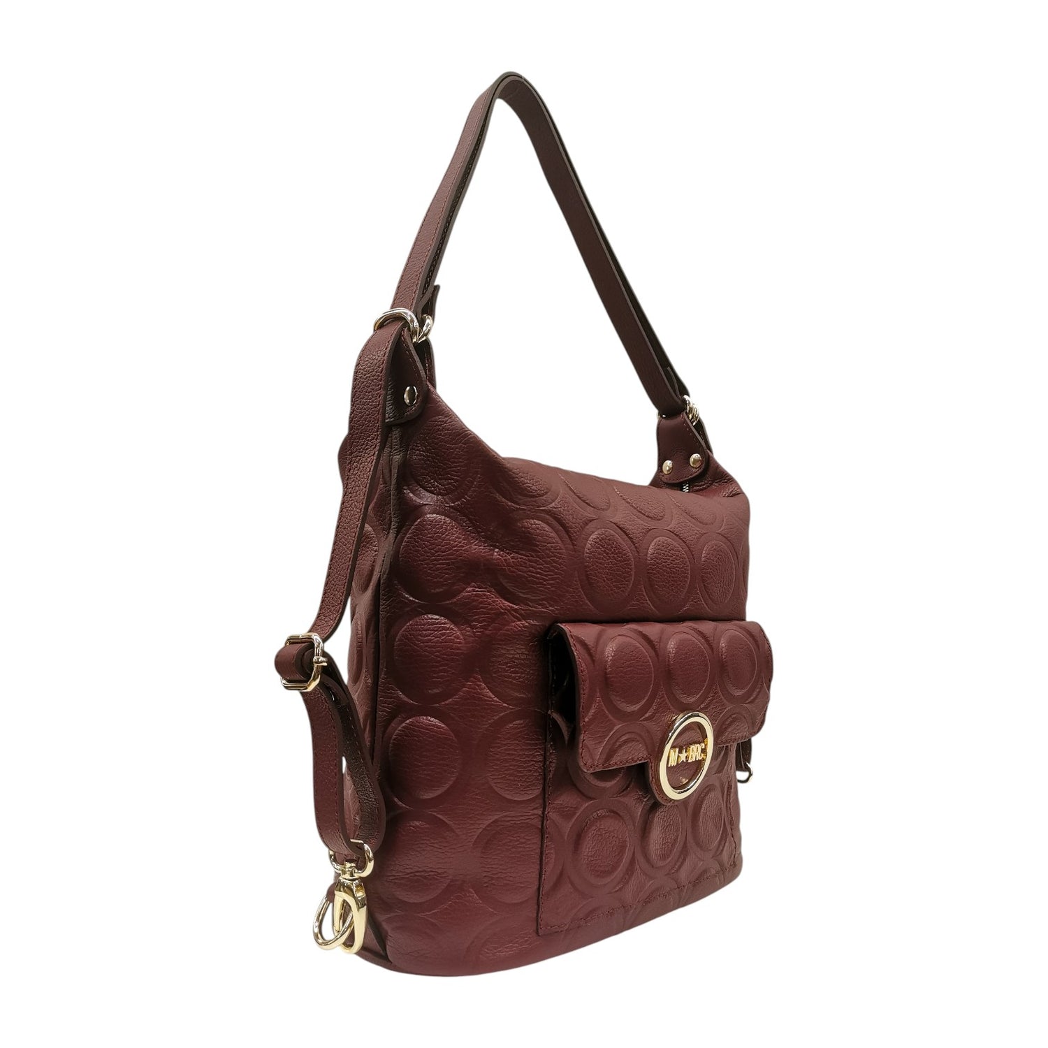 M Brc Sacca/Zaino Donna Linea Sfera in Pelle Bordeaux
