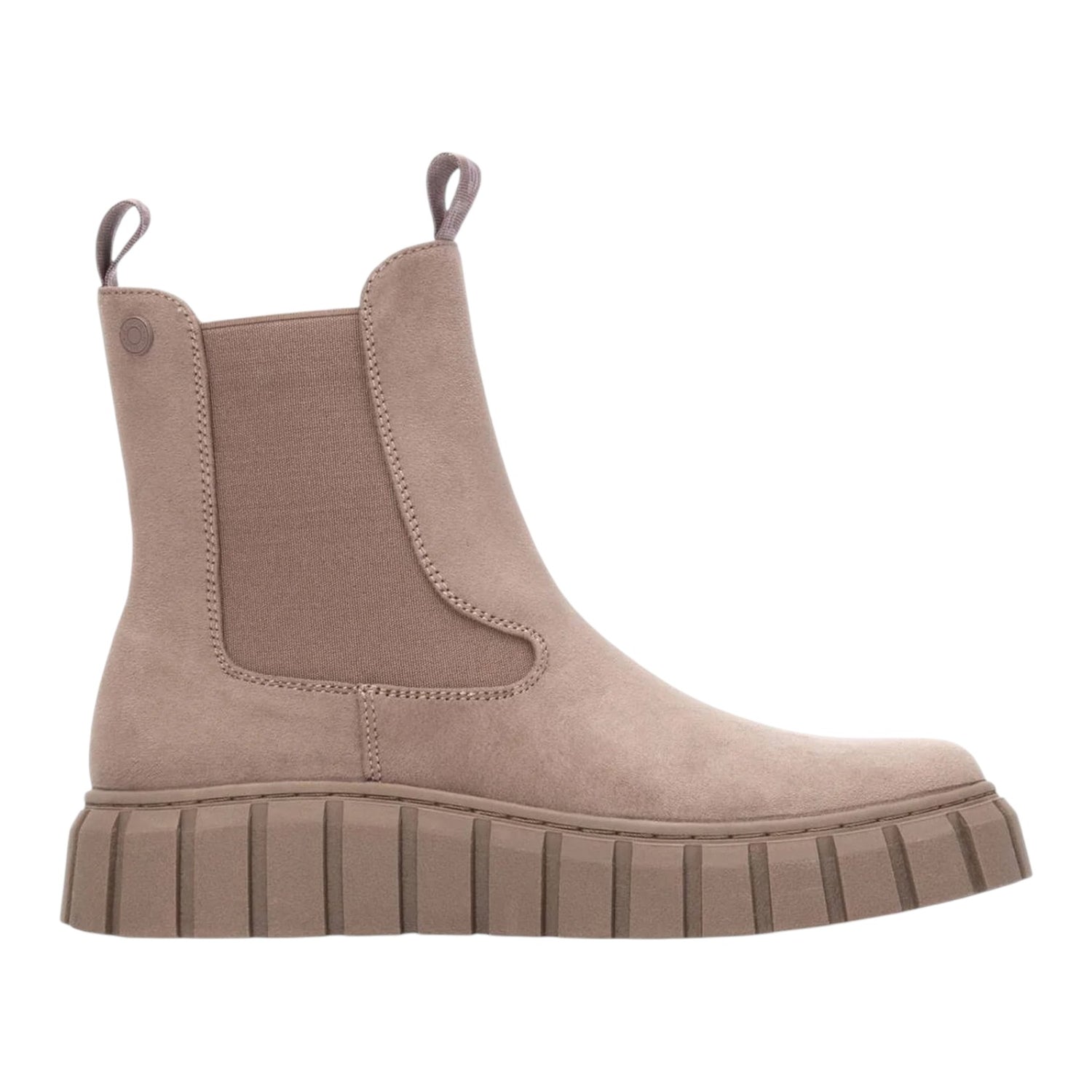 Refresh Beatles Donna Taupe in Camoscio Sintetico con Zip