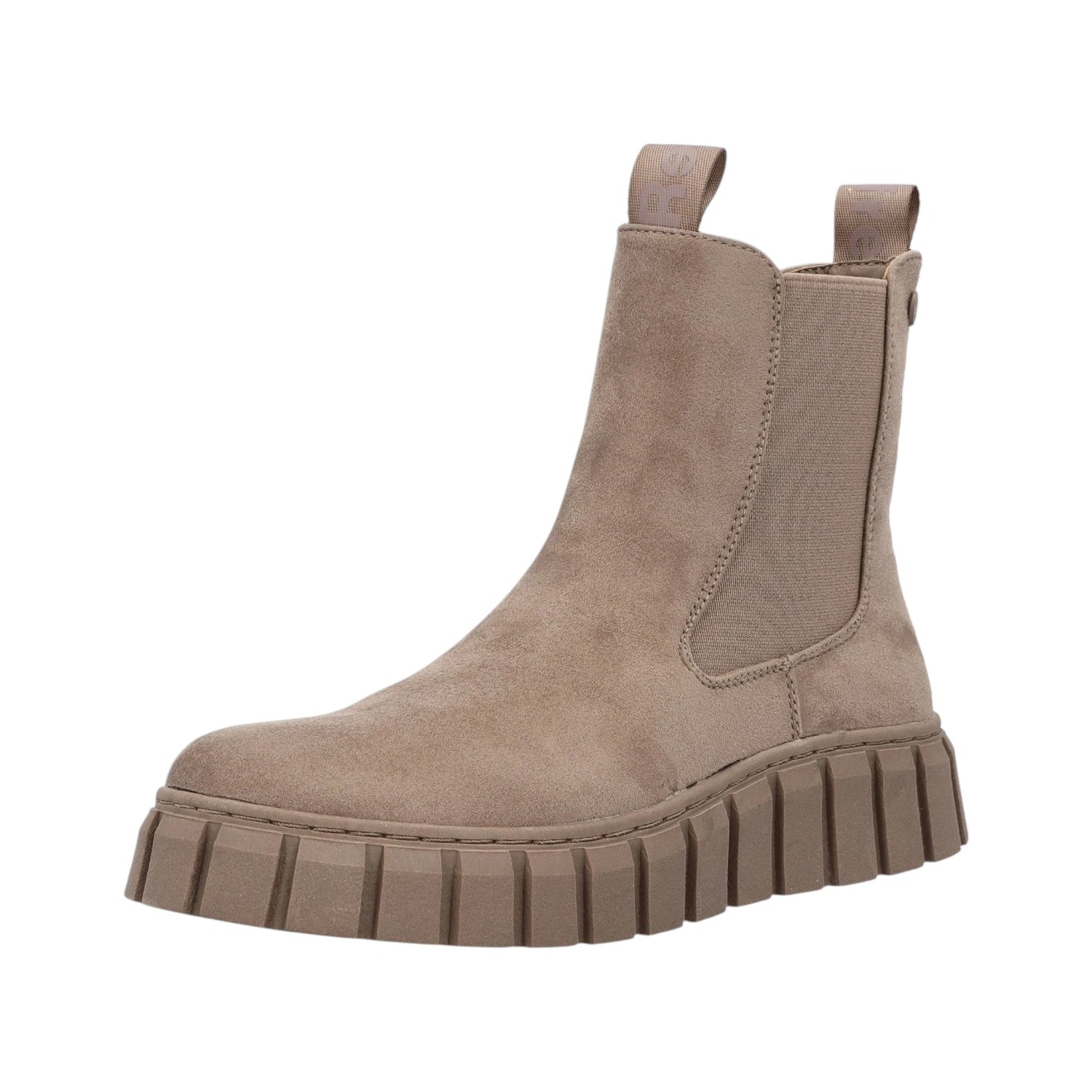 Refresh Beatles Donna Taupe in Camoscio Sintetico con Zip