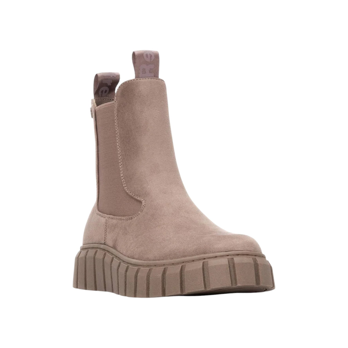 Refresh Beatles Donna Taupe in Camoscio Sintetico con Zip