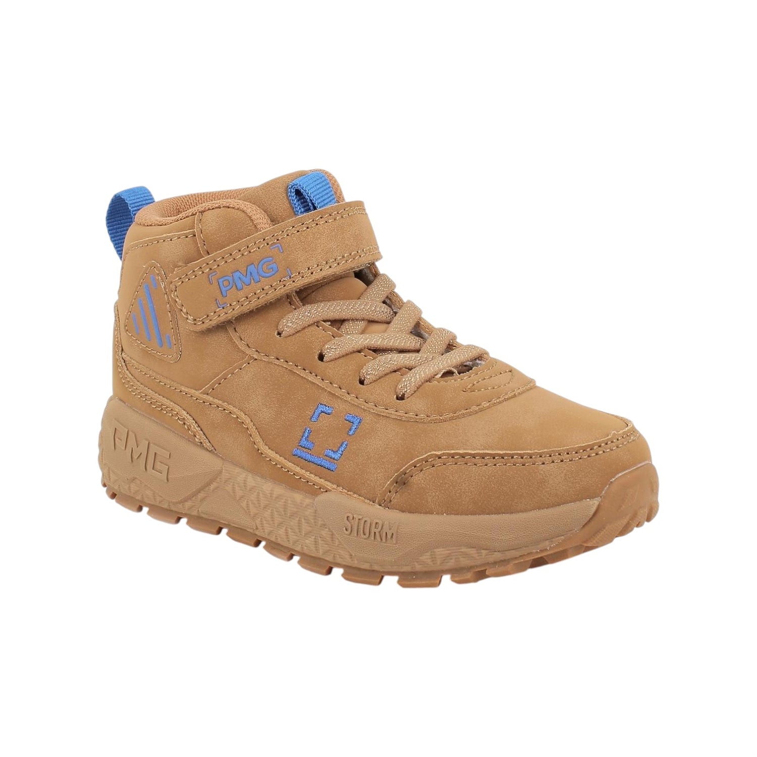 Primigi Sneakers Alta Bambino in Ecopelle Ocra con Strappo