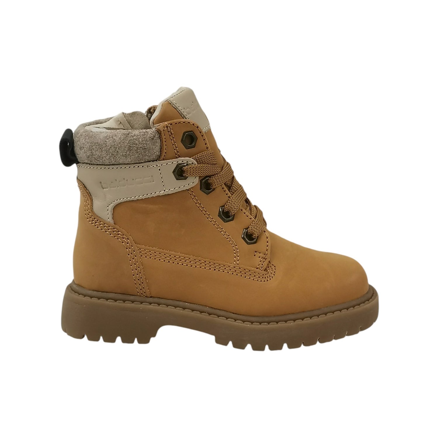 Balducci Polacchino Stringato Bambino in Nabuck Ocra Numero - 31/32/33/34/35/36