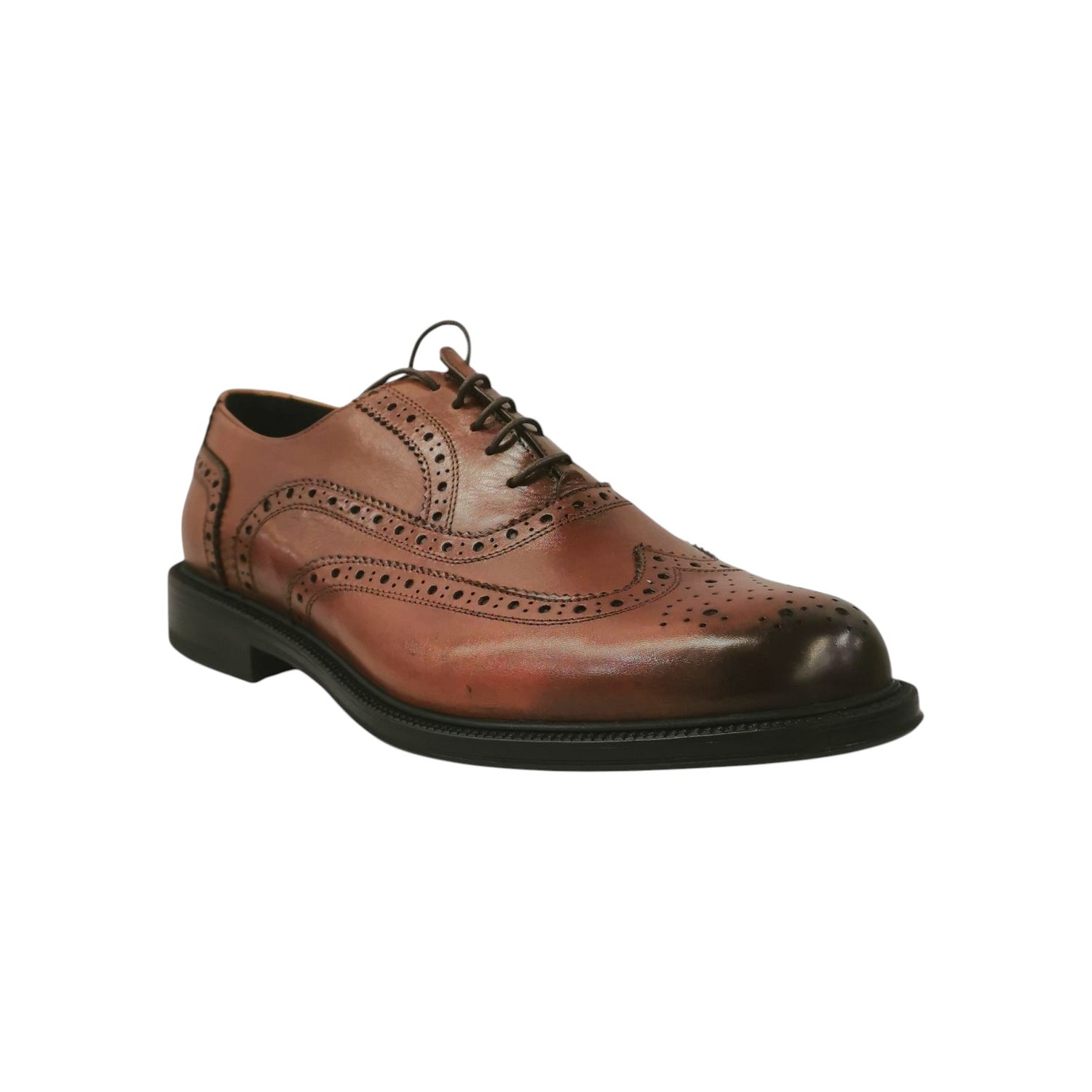 Exton Allacciato Uomo in Pelle Brandy Stile Inglese