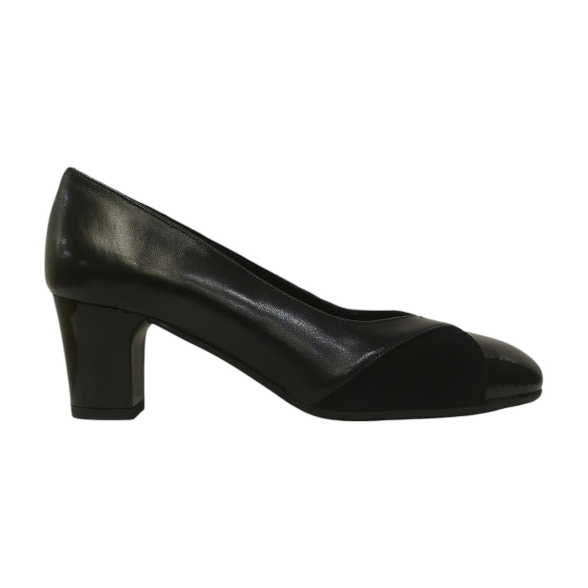 Susimoda Dècollettè Donna in Vernice e Pelle Nera con Tacco Largo Alto 60mm