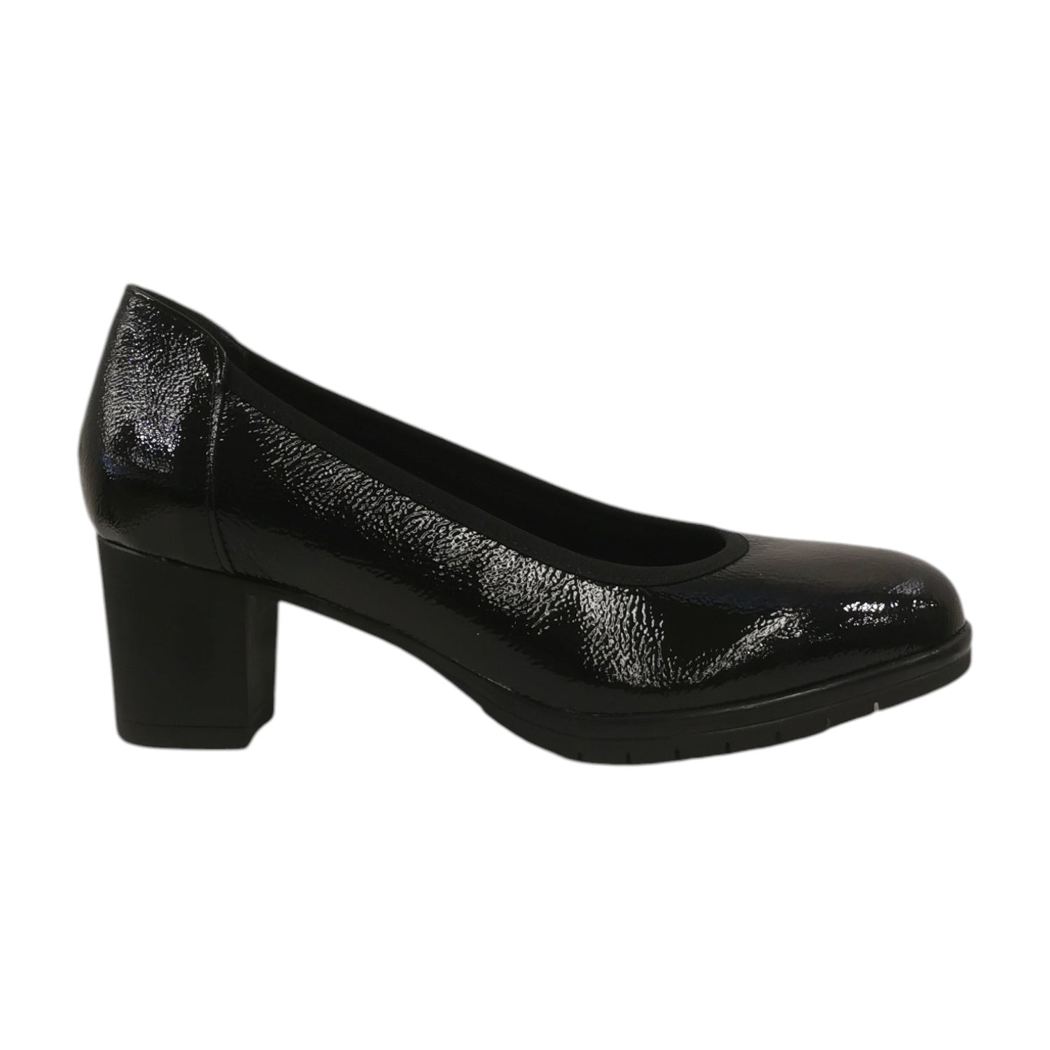 Susimoda Dècollettè Donna in Vernice Nera con Tacco Largo Alto 50mm