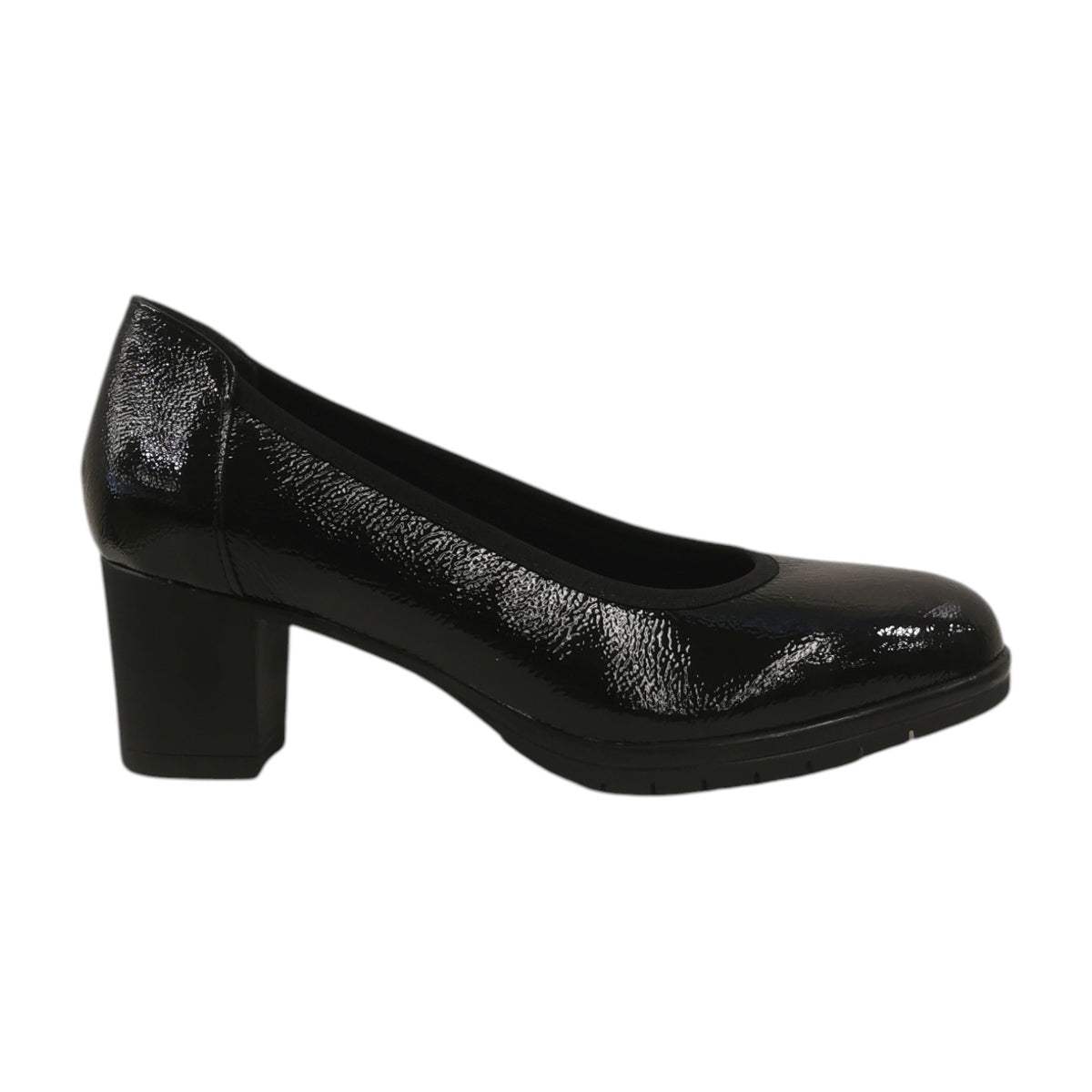 Susimoda Dècollettè Donna in Vernice Nera con Tacco Largo Alto 50mm