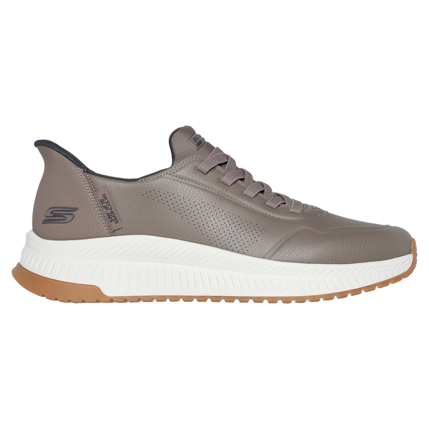 Skechers Slip-ins Uomo Tortora: Bobs Sport Squad 4 - Direct Step