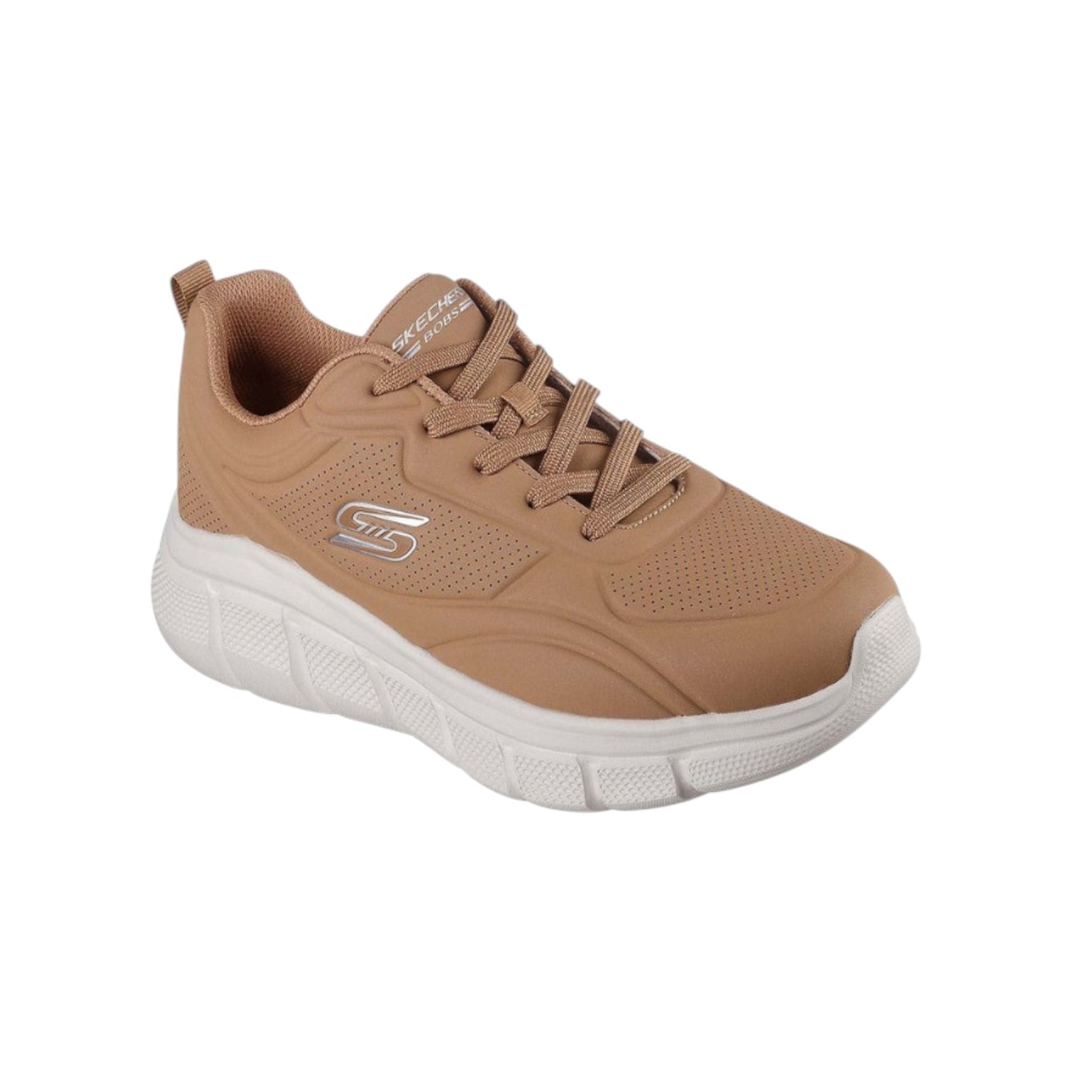 Skechers Sneakers Uomo in Ecopelle Castagna Bobs B Flex - Arctic Edge