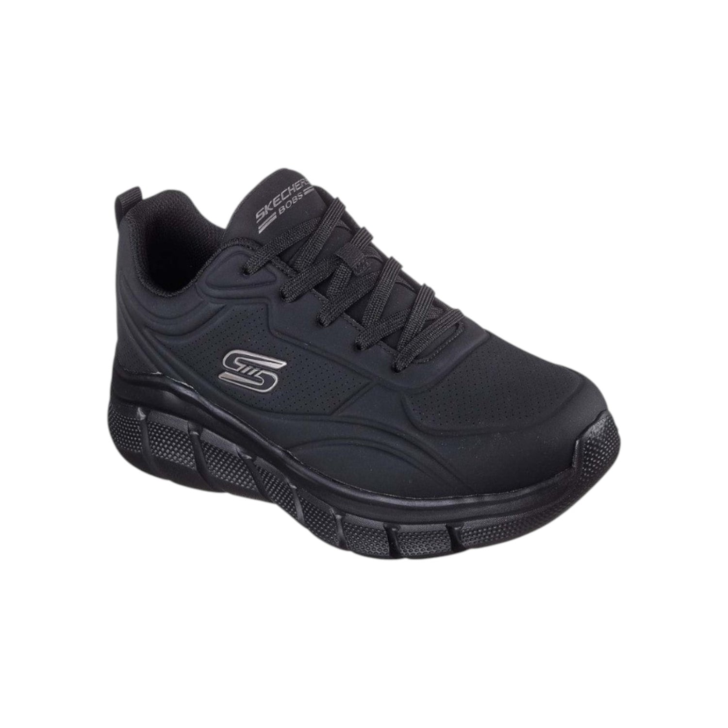 Skechers Sneakers Uomo in Ecopelle Nera Bobs B Flex - Arctic Edge