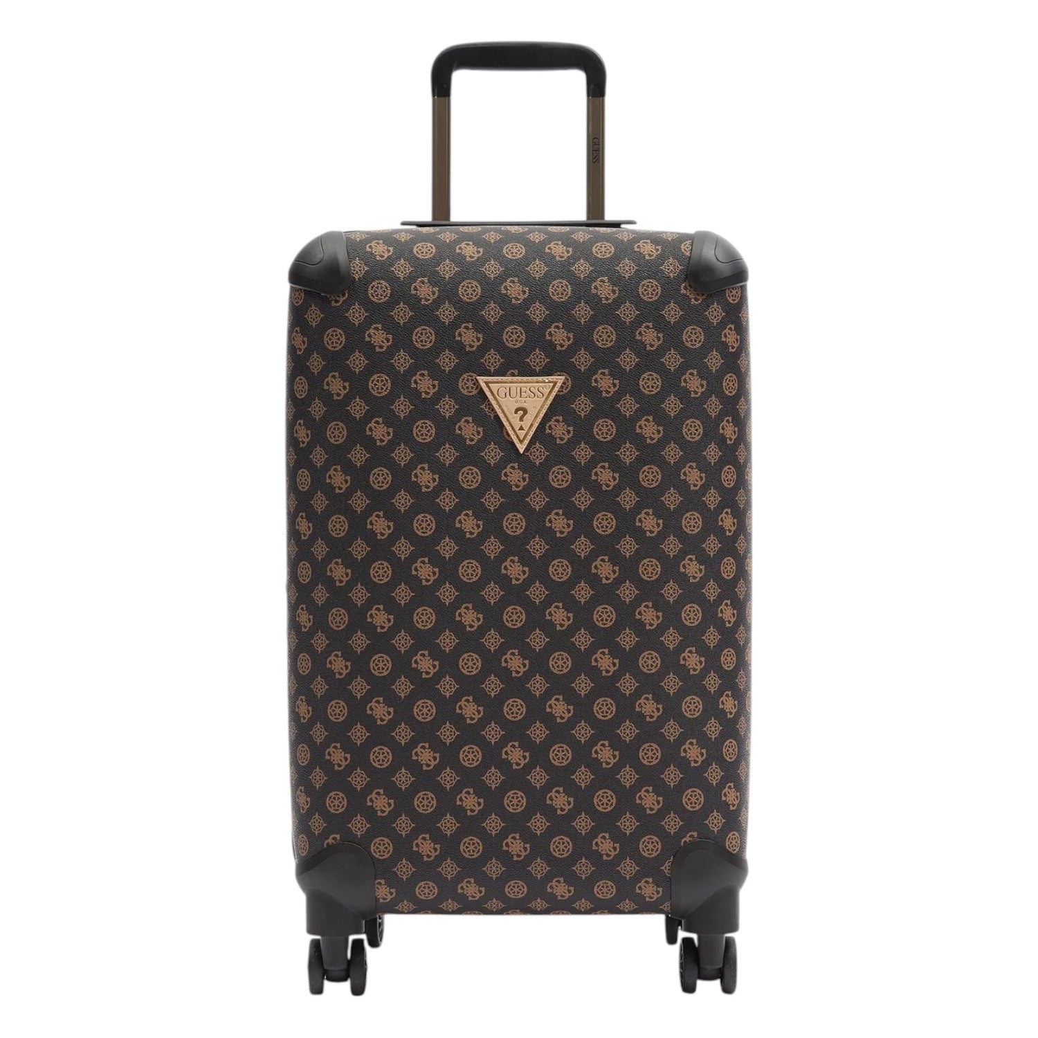 Guess Trolley Medio Donna in Abs Marrone con Stampa 4G Logo