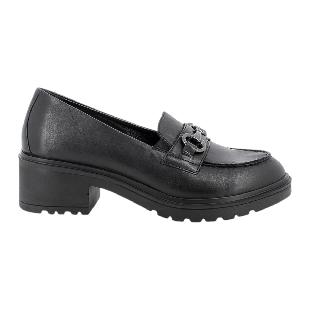 Igi&Co Mocassino Donna in Pelle Morbida Nera con Morsetto