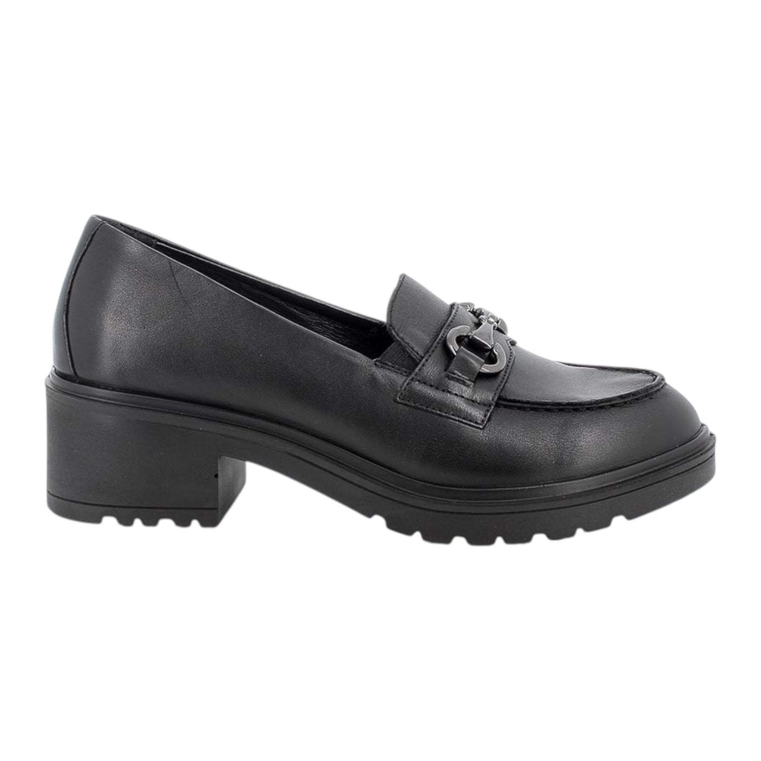 Igi&Co Mocassino Donna in Pelle Morbida Nera con Morsetto