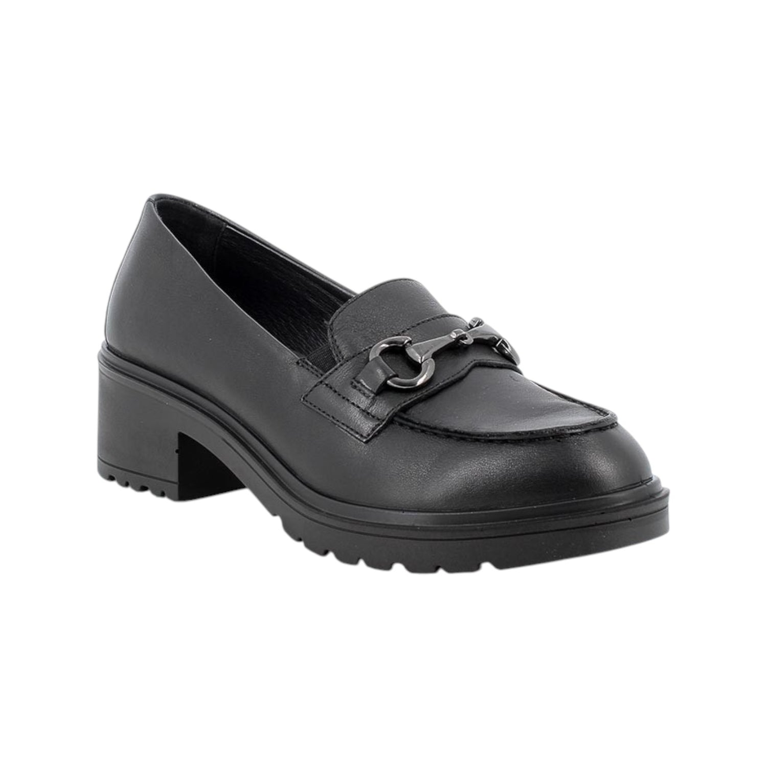 Igi&Co Mocassino Donna in Pelle Morbida Nera con Morsetto