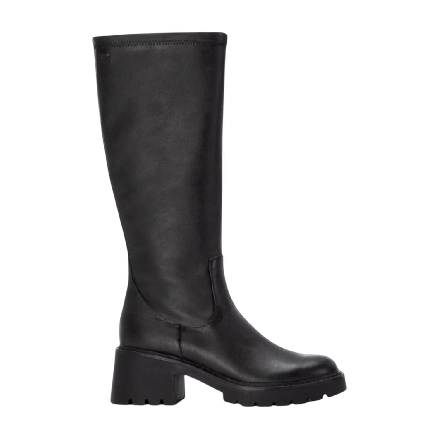 Refresh Stivale Donna in Ecopelle Nera con Tacco Largo Alto 60mm